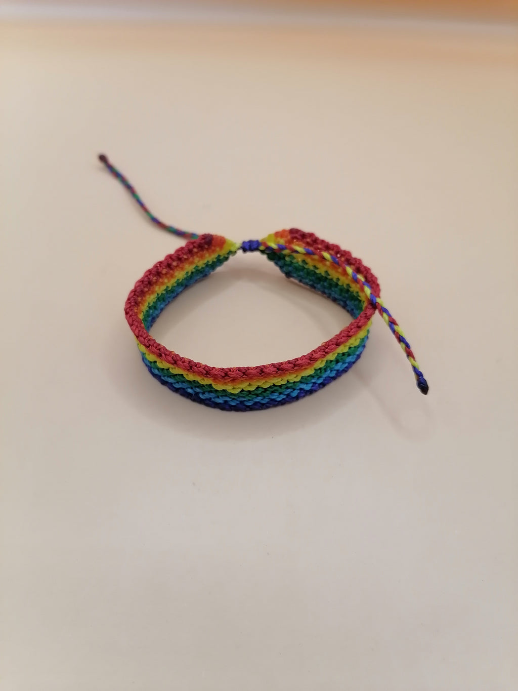 Rainbow Bracelet LGBT Pride Macrame Handwoven Pride Festivals