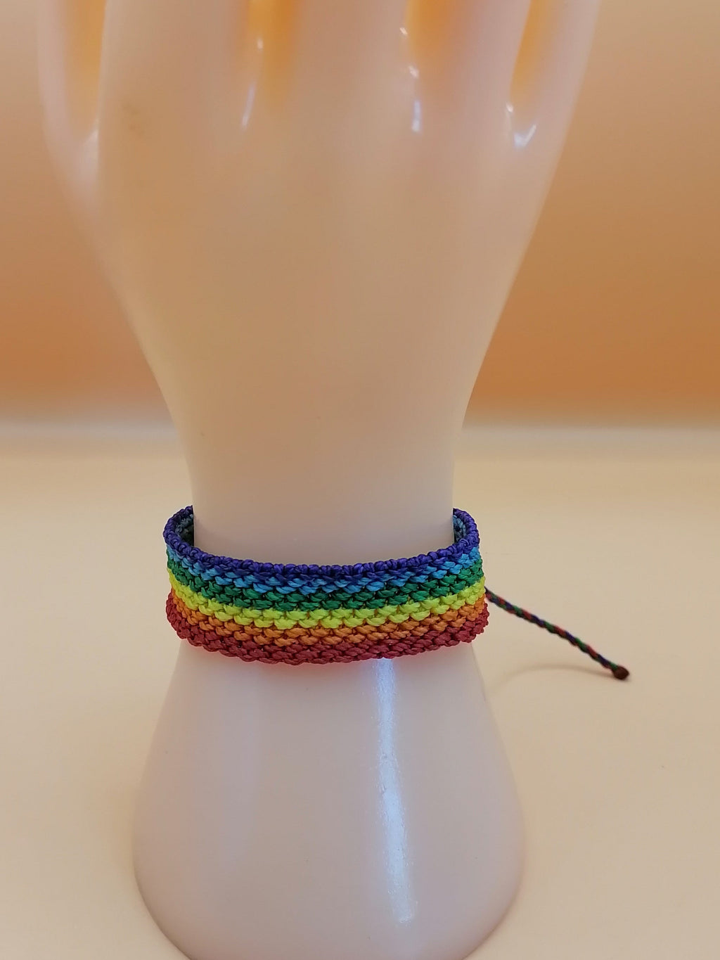Rainbow Bracelet LGBT Pride Macrame Handwoven Pride Festivals