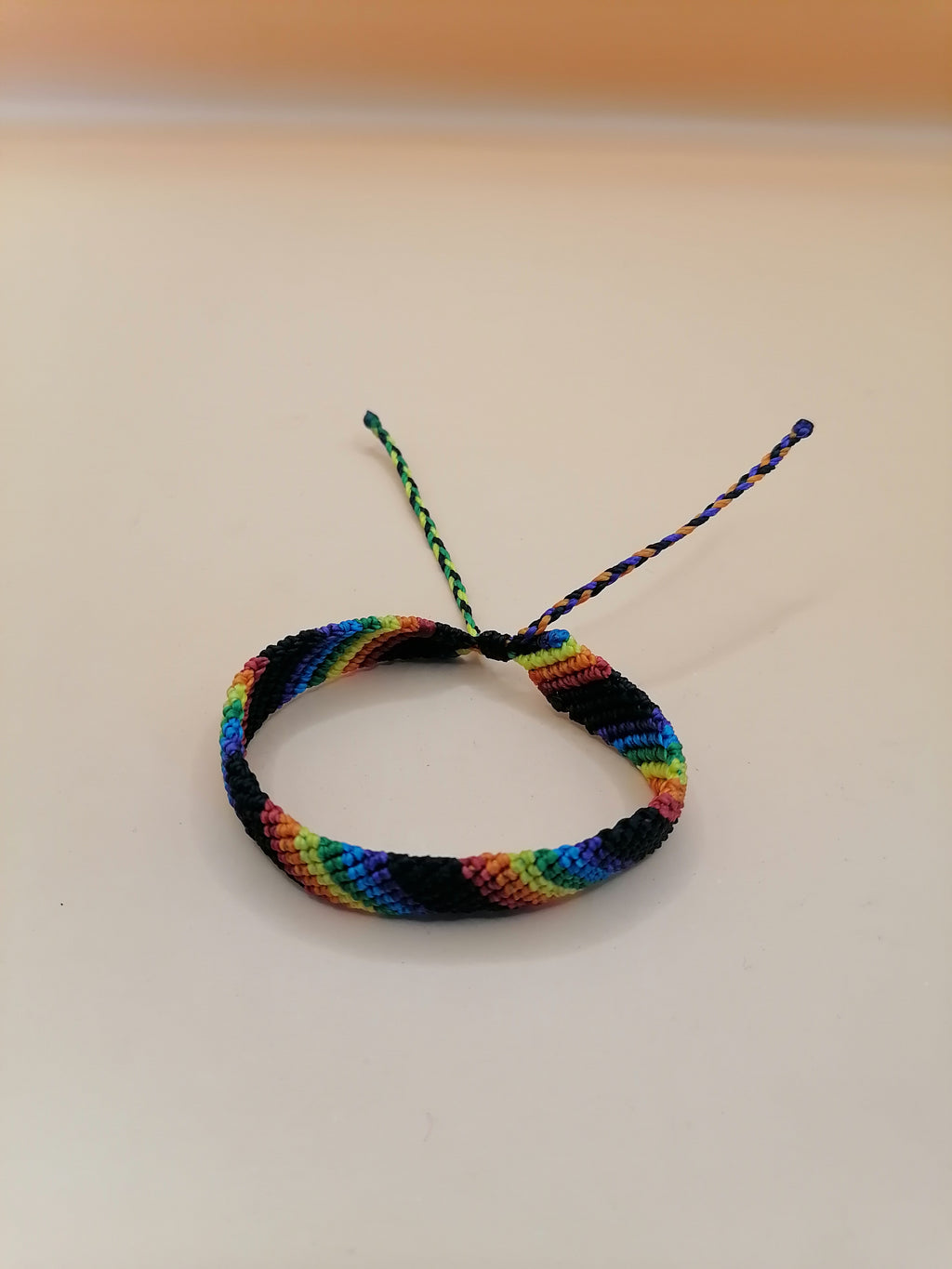 Rainbow Bracelet LGBT Pride Macrame Handwoven Pride Festivals