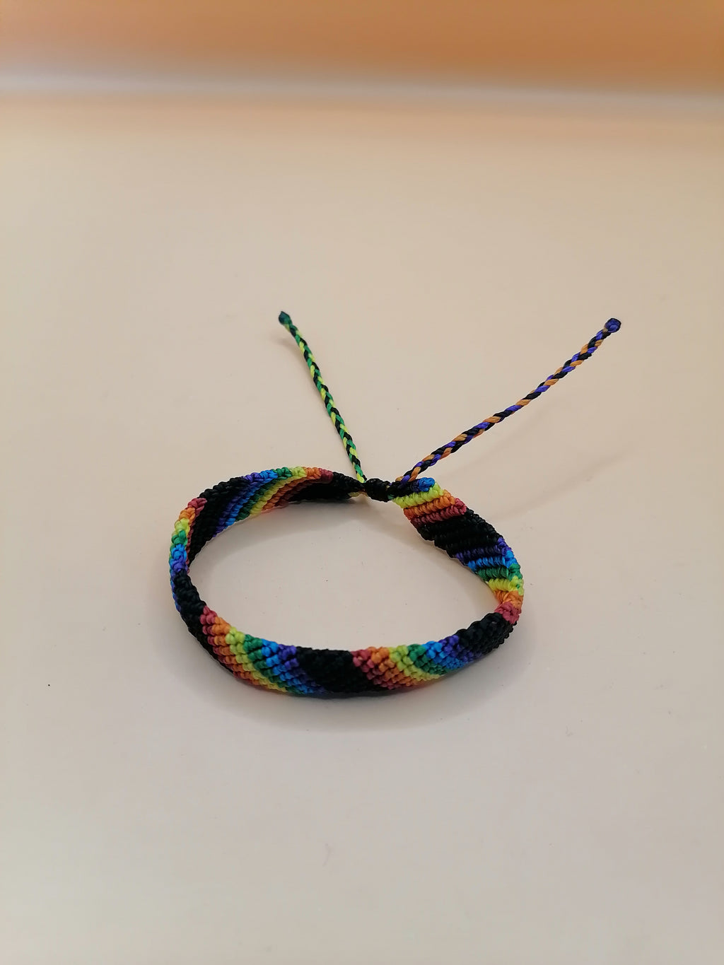 Rainbow Bracelet LGBT Pride Macrame Handwoven Pride Festivals