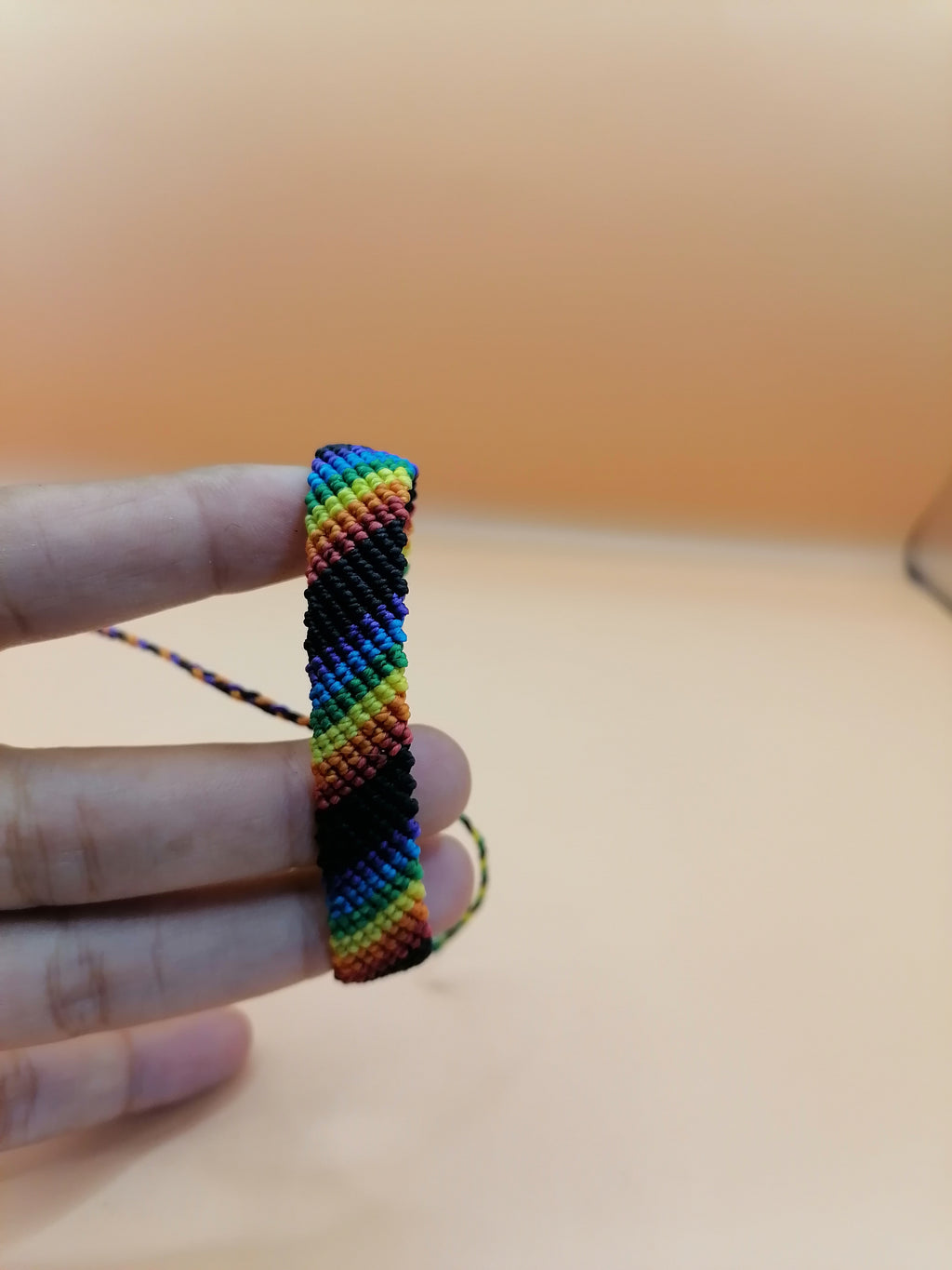 Rainbow Bracelet LGBT Pride Macrame Handwoven Pride Festivals
