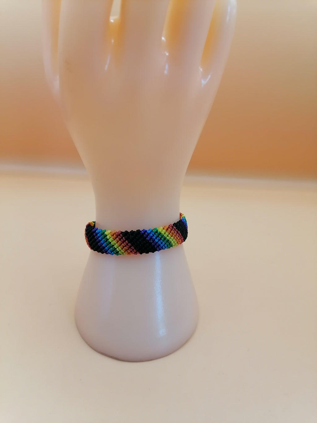 Rainbow Bracelet LGBT Pride Macrame Handwoven Pride Festivals