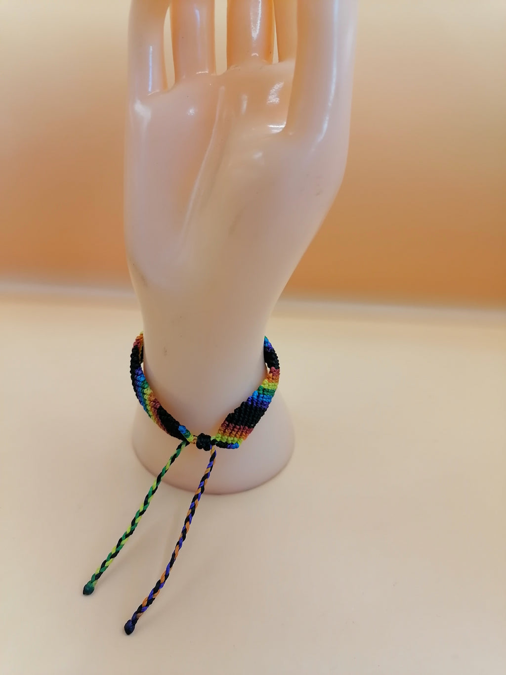 Rainbow Bracelet LGBT Pride Macrame Handwoven Pride Festivals