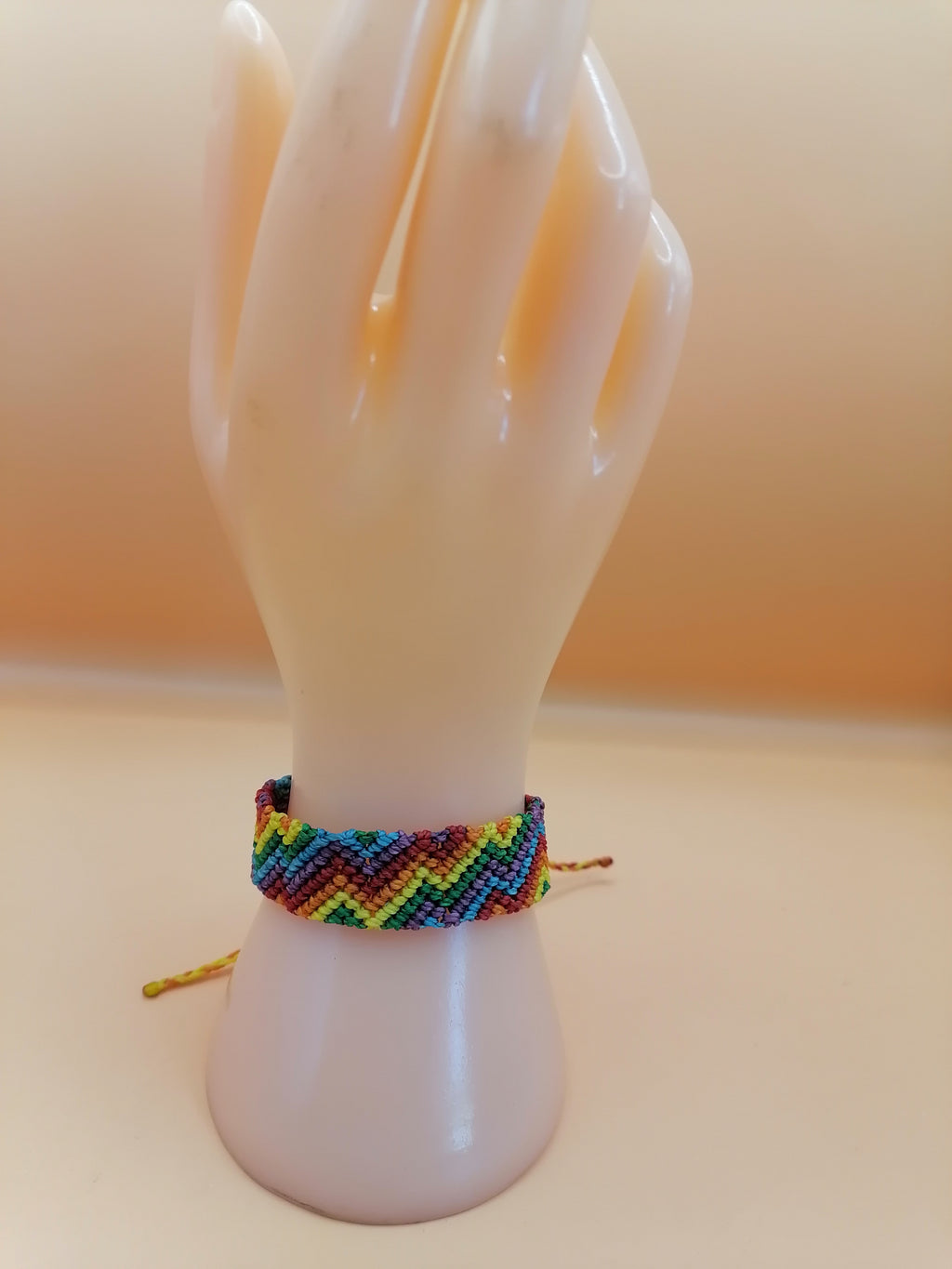 Rainbow Bracelet LGBT Pride Macrame Handwoven Pride Festivals