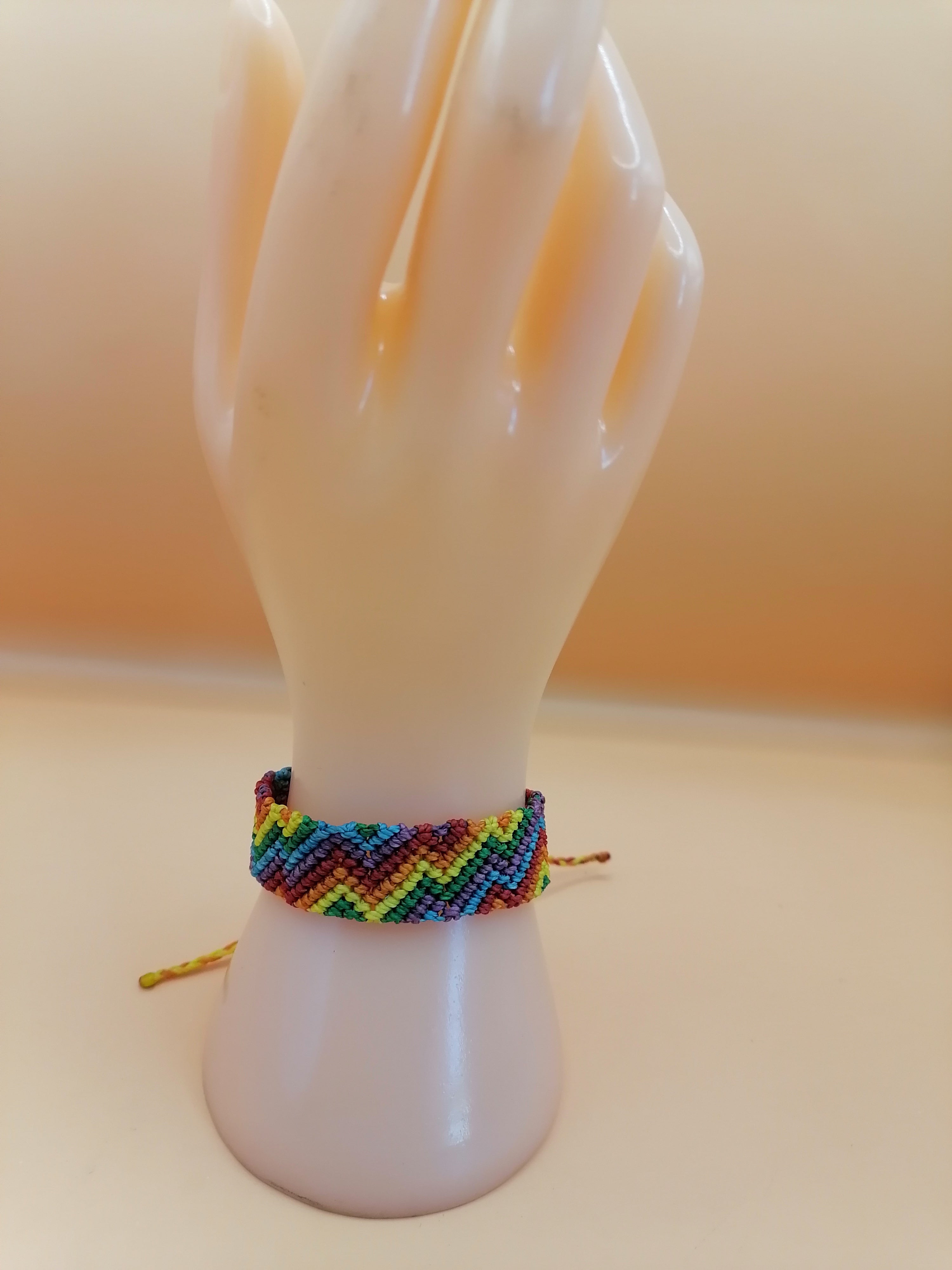 Rainbow Bracelet LGBT Pride Macrame Handwoven Pride Festivals