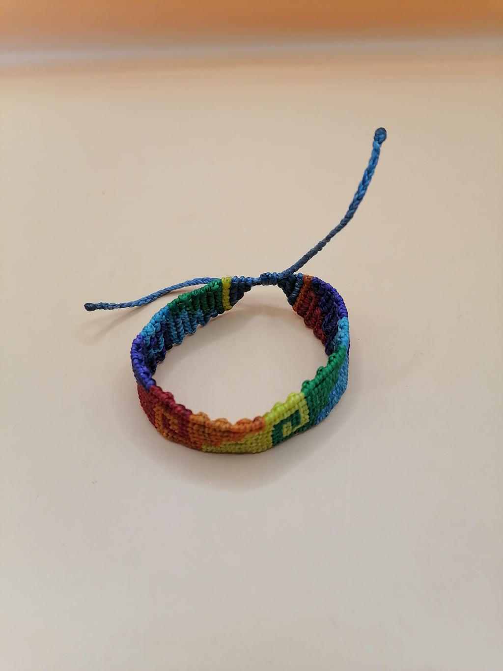 Macrame Bracelet, Labyrinth Design, Handmade, Adjustable
