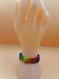 Rainbow Pride Gay Pride Labyrinth Woven Bracelet