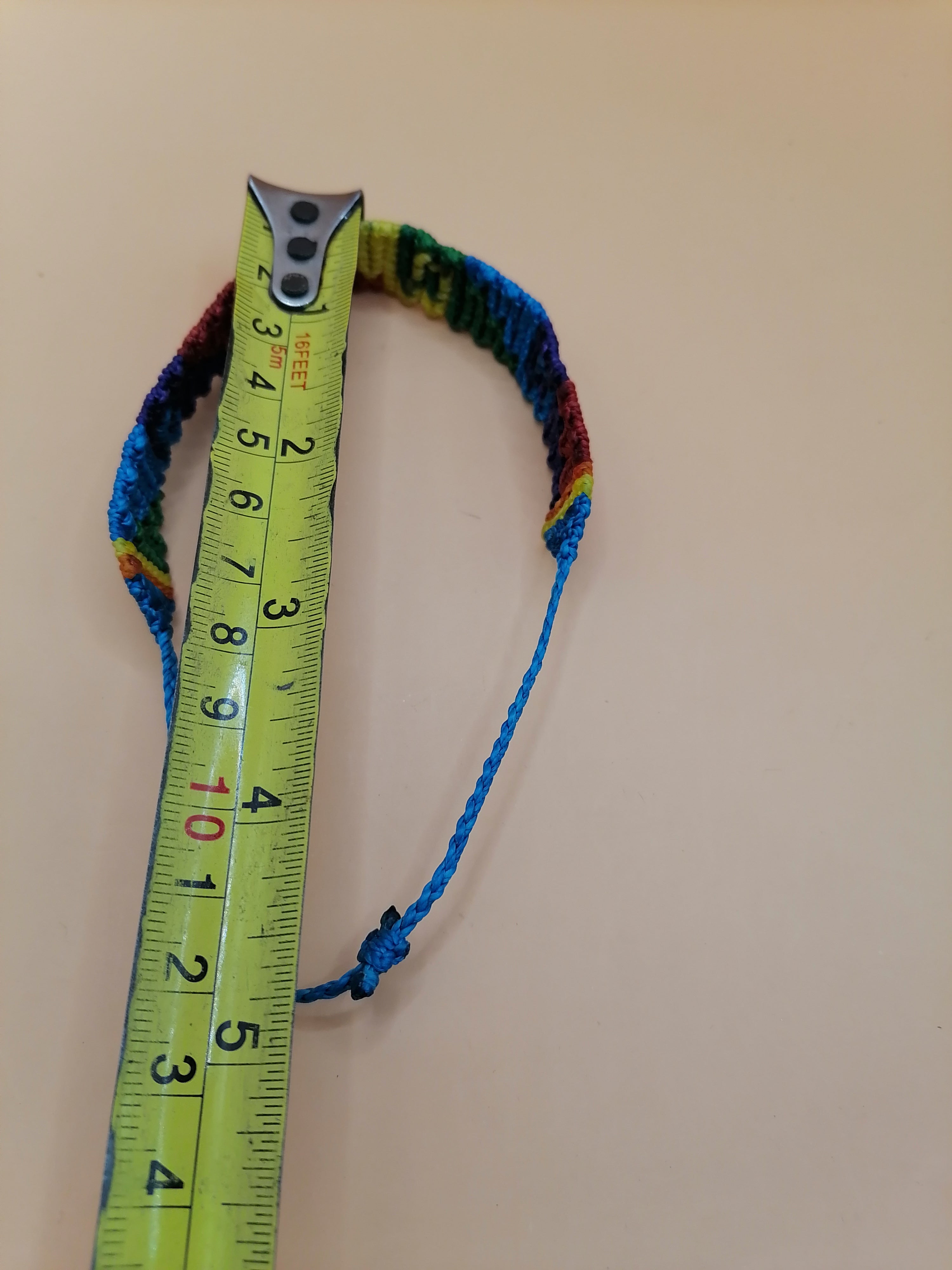 Rainbow Pride Gay Pride Labyrinth Woven Bracelet