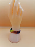 Gay Pride Flag Bracelet Love Friendship Handwoven Macrame LGBT Rainbow