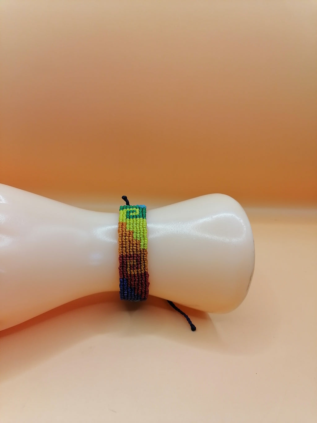 Gay Pride Flag Bracelet Love Friendship Handwoven Macrame LGBT Rainbow