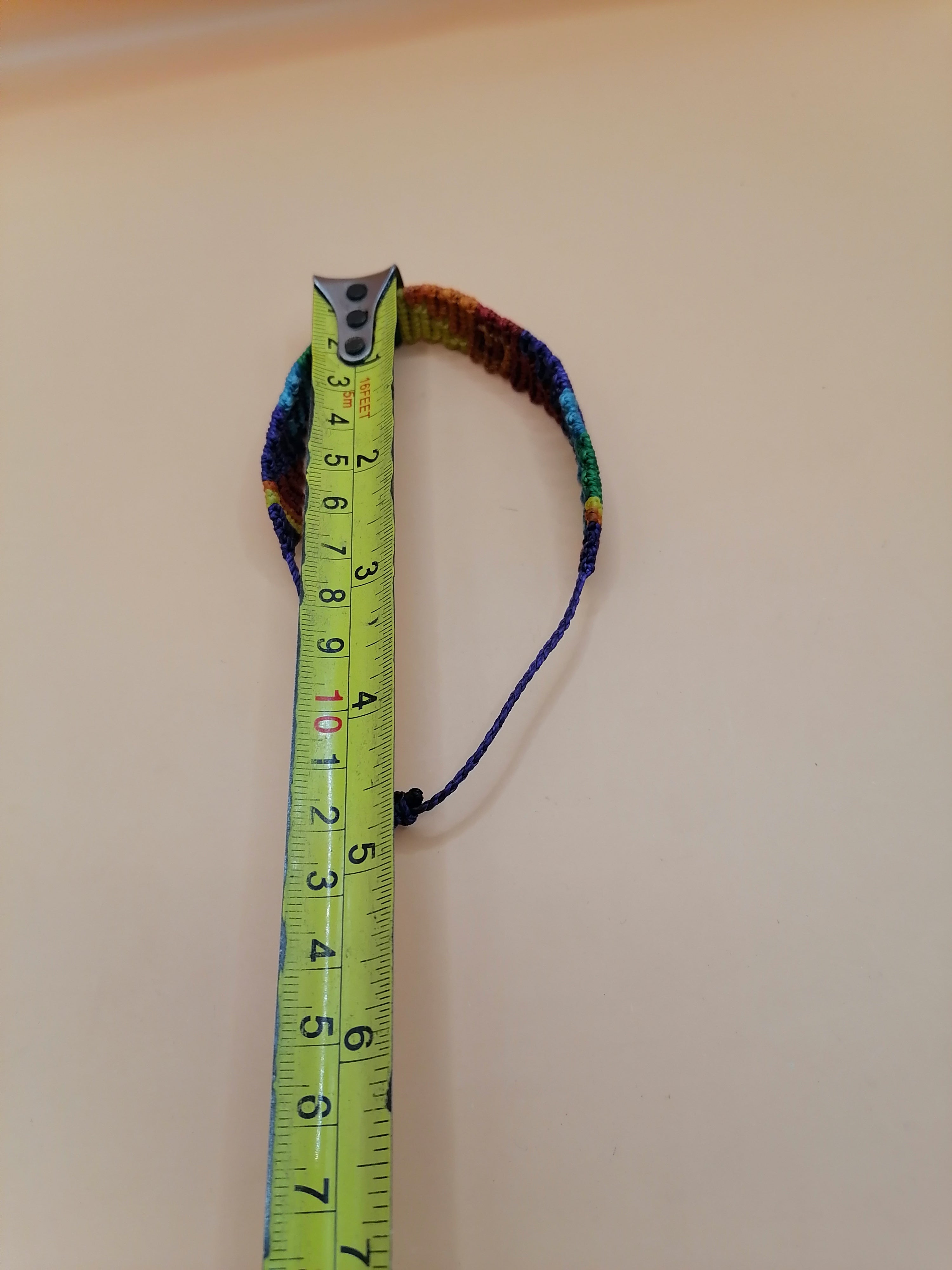 Gay Pride Flag Bracelet Love Friendship Handwoven Macrame LGBT Rainbow