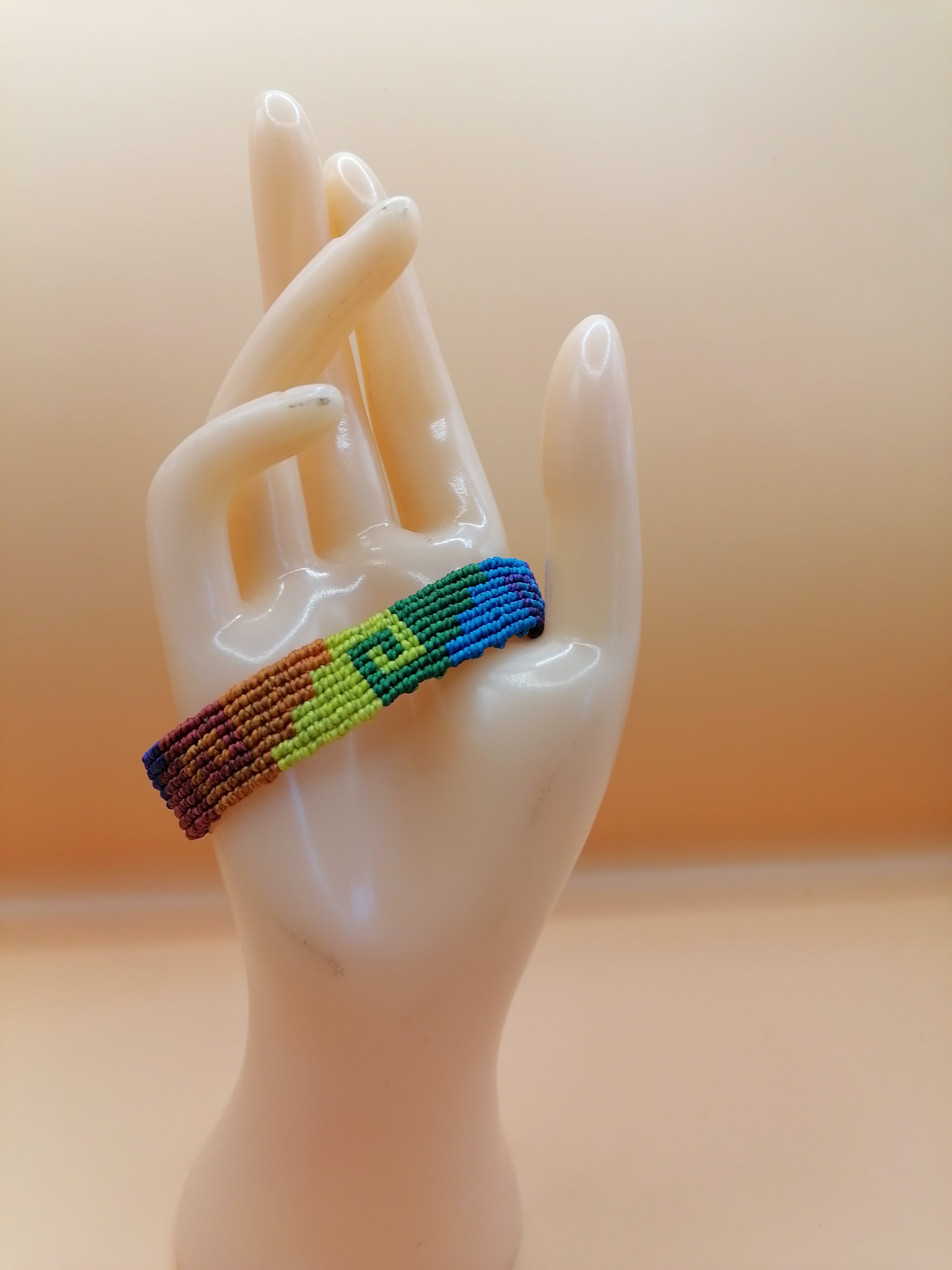 Gay Pride Flag Bracelet Love Friendship Handwoven Lesbian LGBT Rainbow