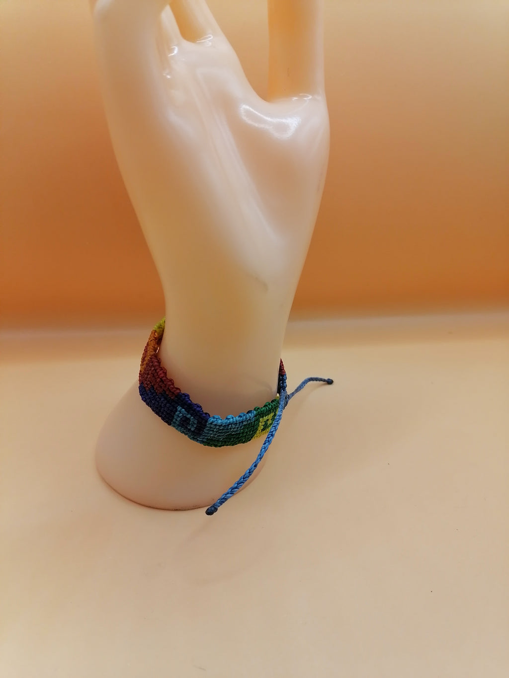 Gay Pride Flag Bracelet Love Friendship Handwoven Lesbian LGBT Rainbow