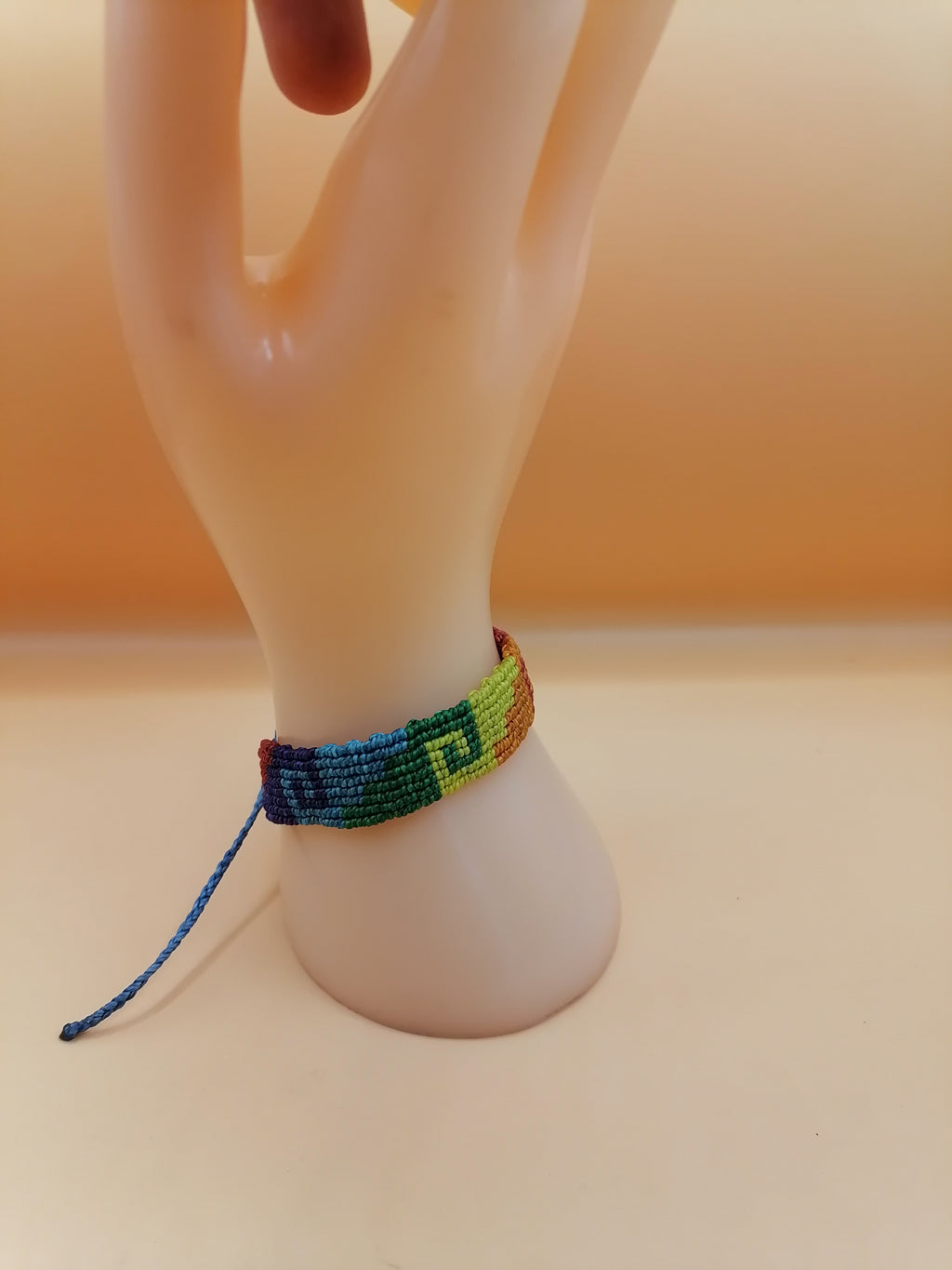 Gay Pride Flag Bracelet Love Friendship Handwoven Lesbian LGBT Rainbow