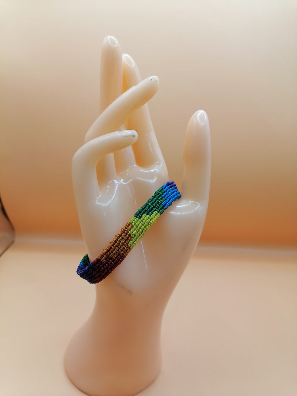 Gay Pride Flag Bracelet Love Friendship Handwoven Lesbian LGBT Rainbow