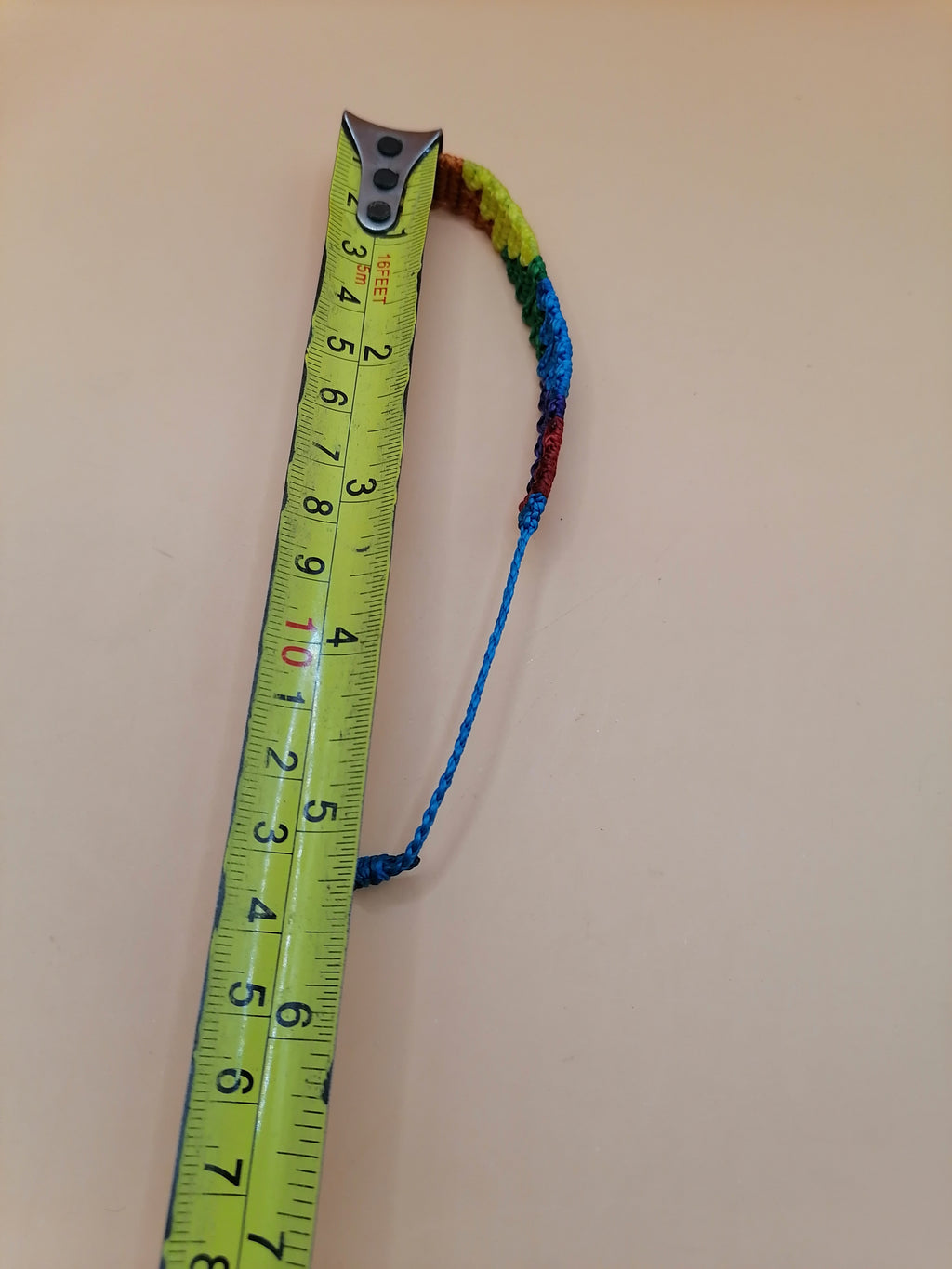 Handmade Rainbow Inca Chakana Macrame Bracelet LGBTQ Pride Bracelet