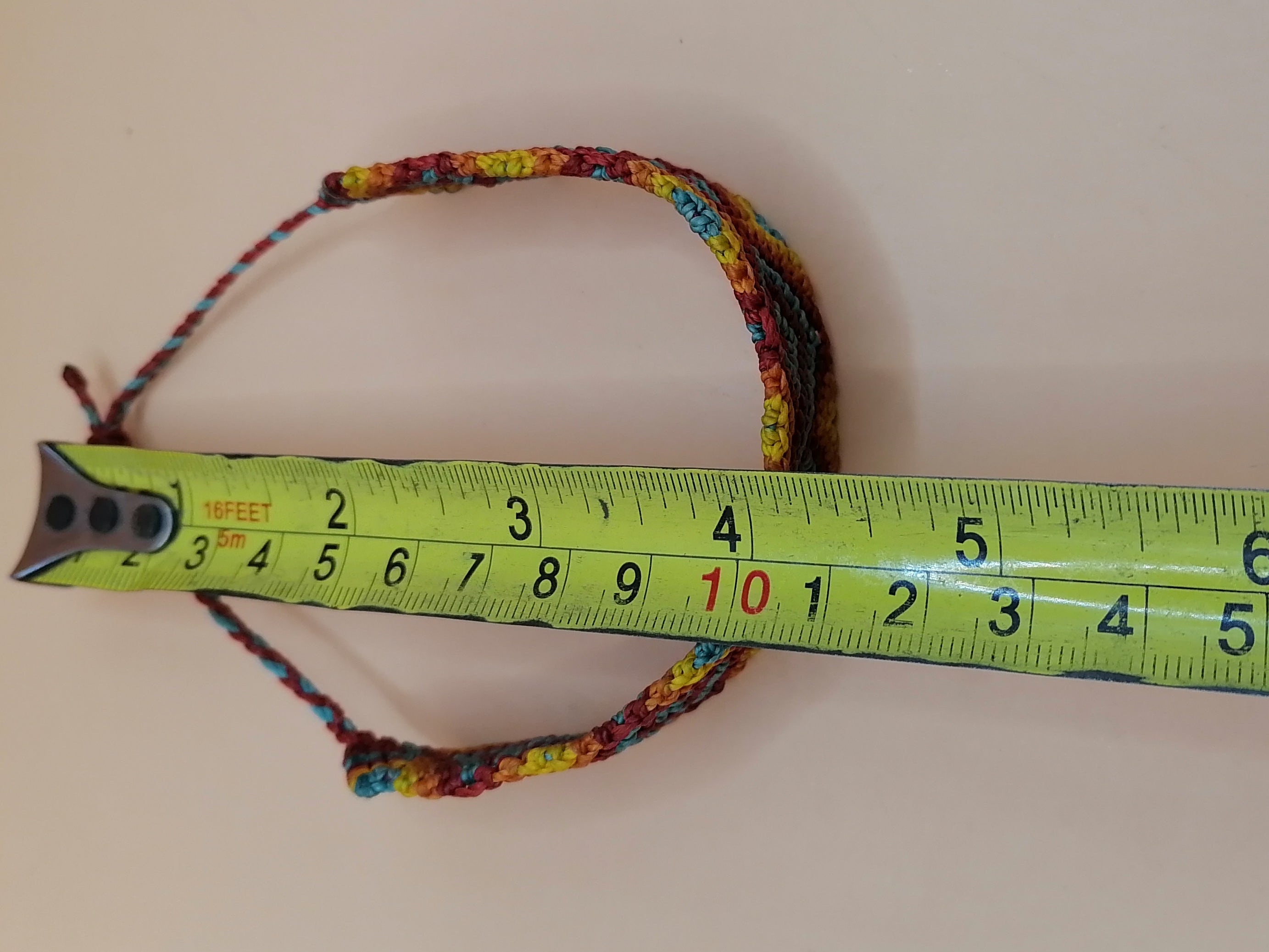 Andean Inca Macrame Bracelet Handmade Ancestral Geometric Design