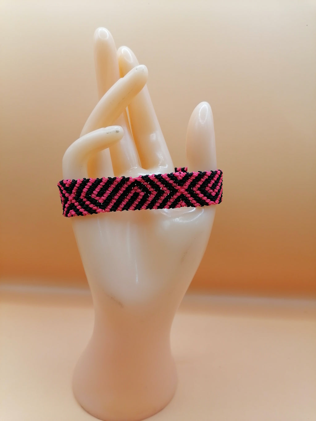 Handmade Macrame Andean Bracelet, Inca Bracelet with Geometric Designs