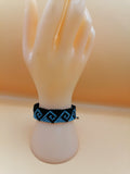 Handmade Andean Macrame Bracelet with Inca Labyrinth Design