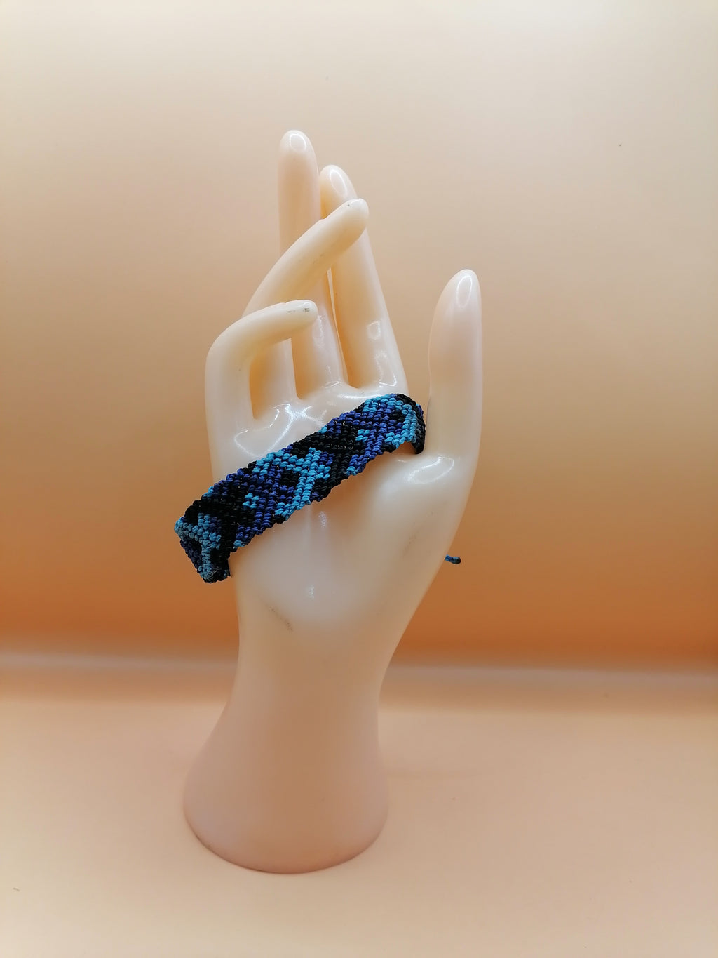 Handmade Geometric Macrame Bracelet, Adjustable