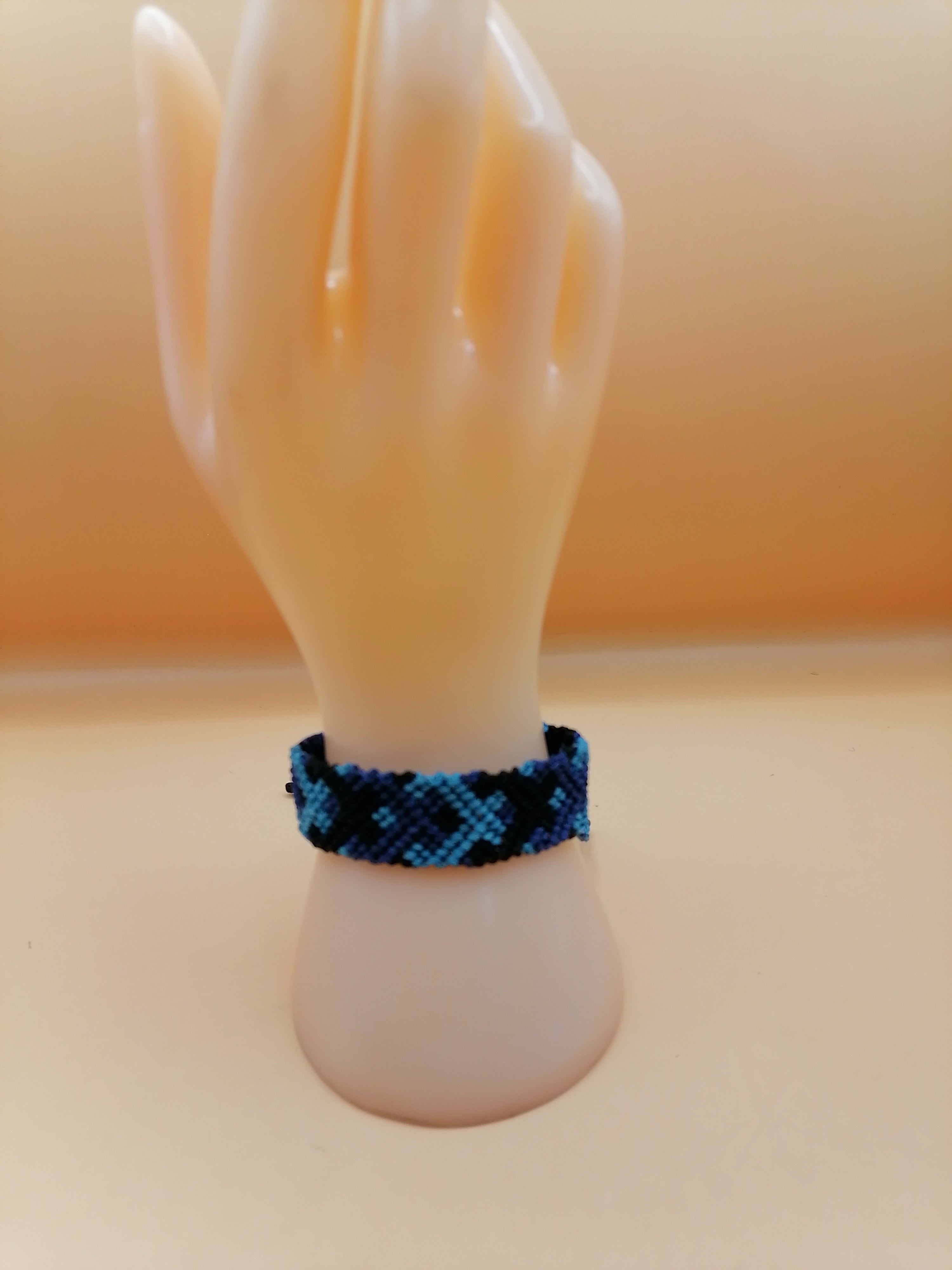 Handmade Geometric Macrame Bracelet, Adjustable
