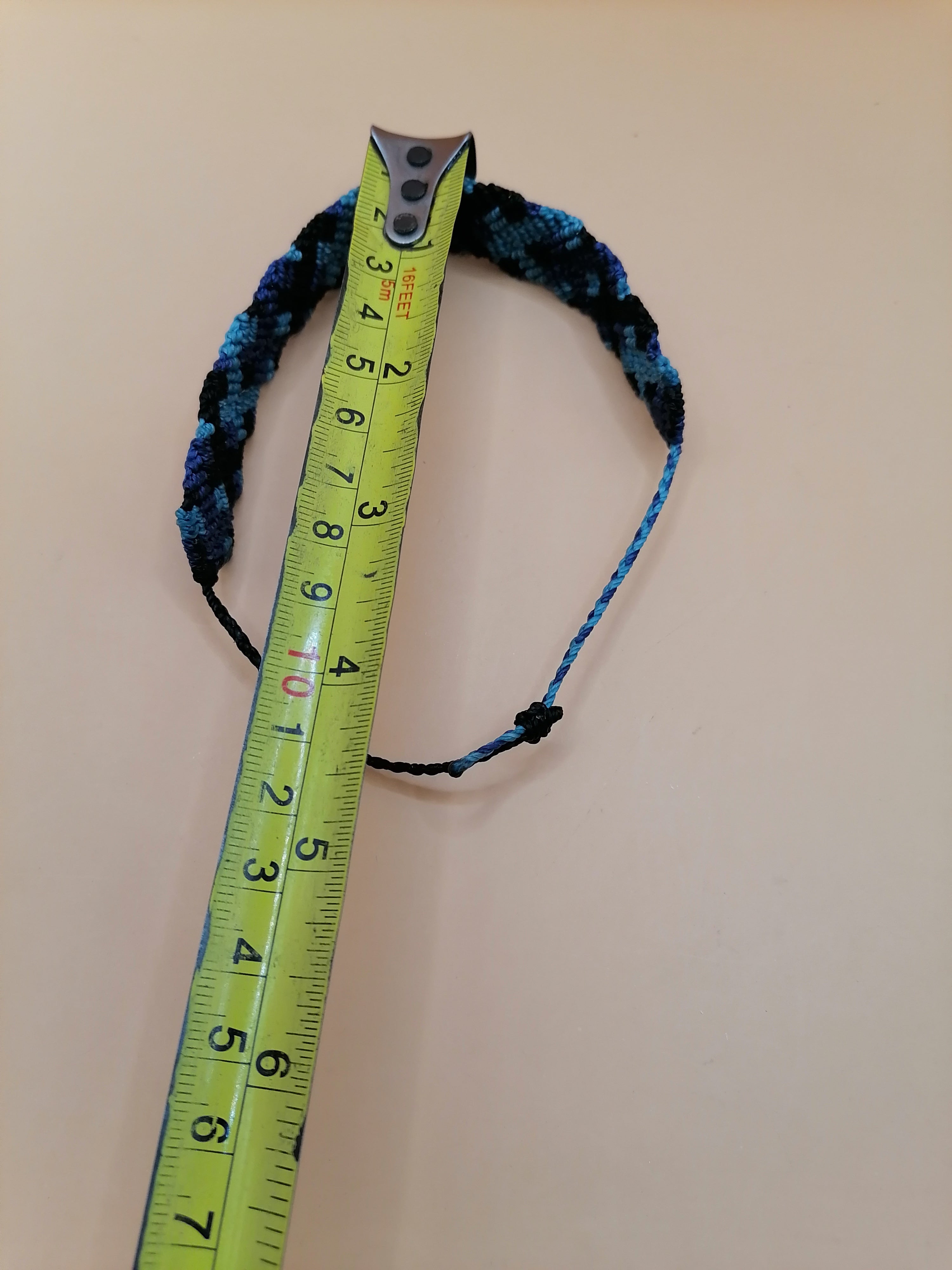Handmade Geometric Macrame Bracelet, Adjustable