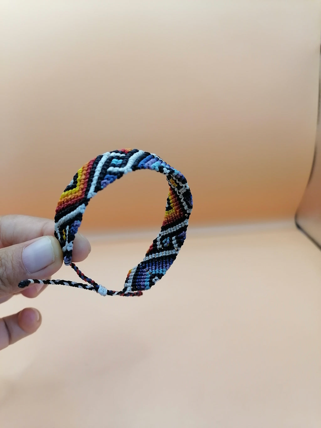 Unisex Macrame Labyrinth Bracelet, Peruvian Artisan, Cusco