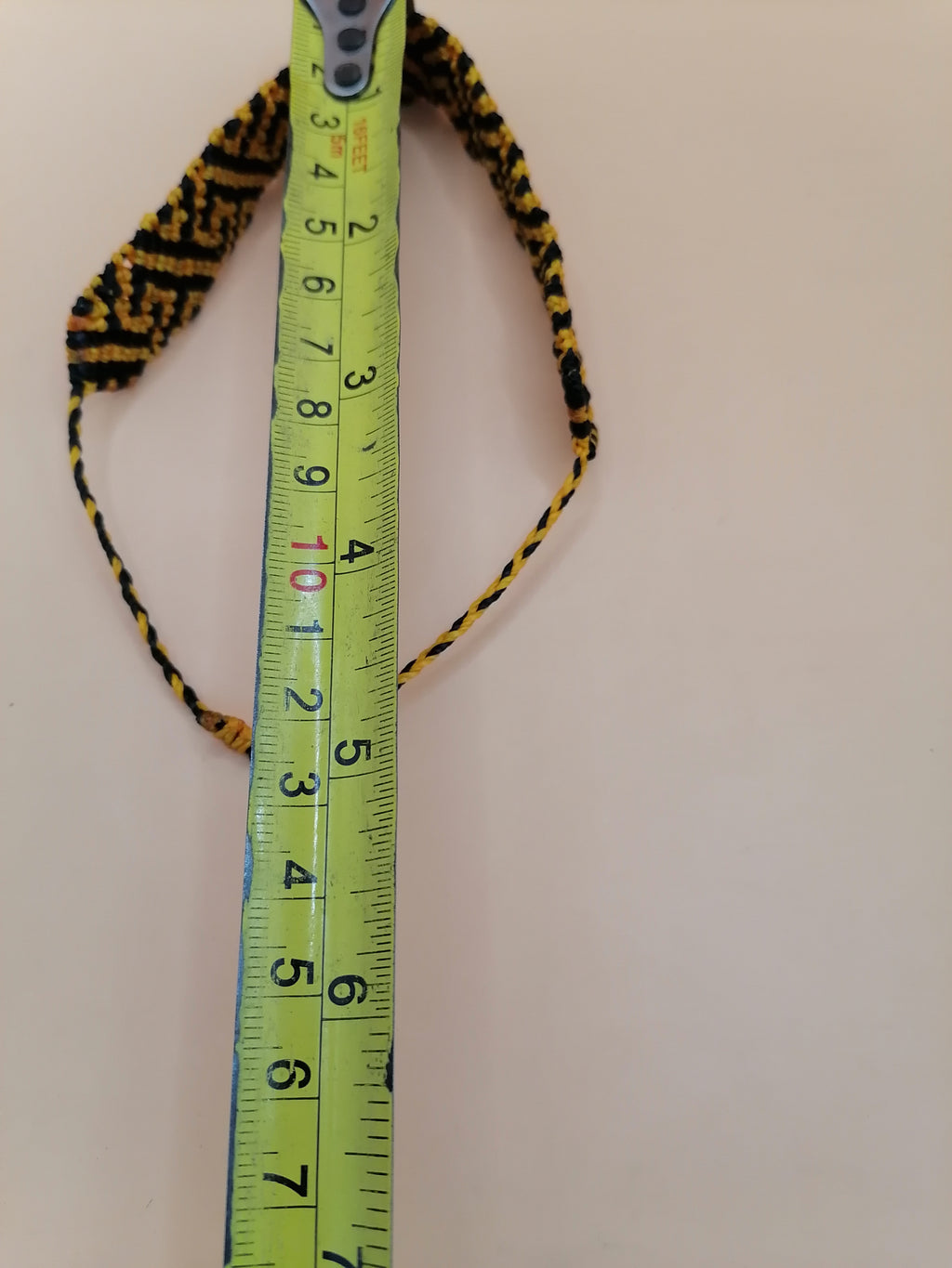 Macrame Bracelet Handmade Design Geometric Bracelet Black Yellow