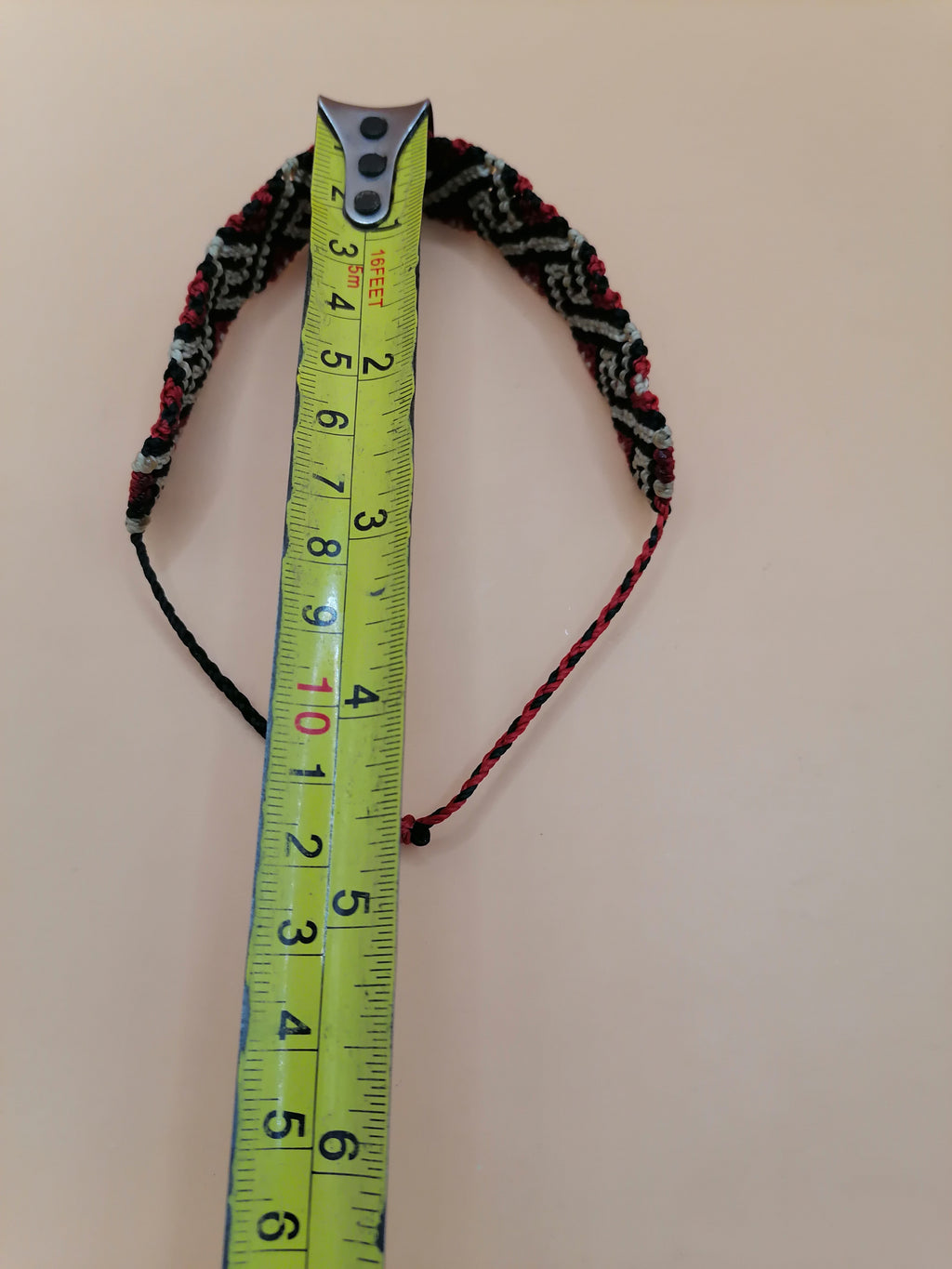 Handmade Macrame Bracelet with Greek Labyrinth Design