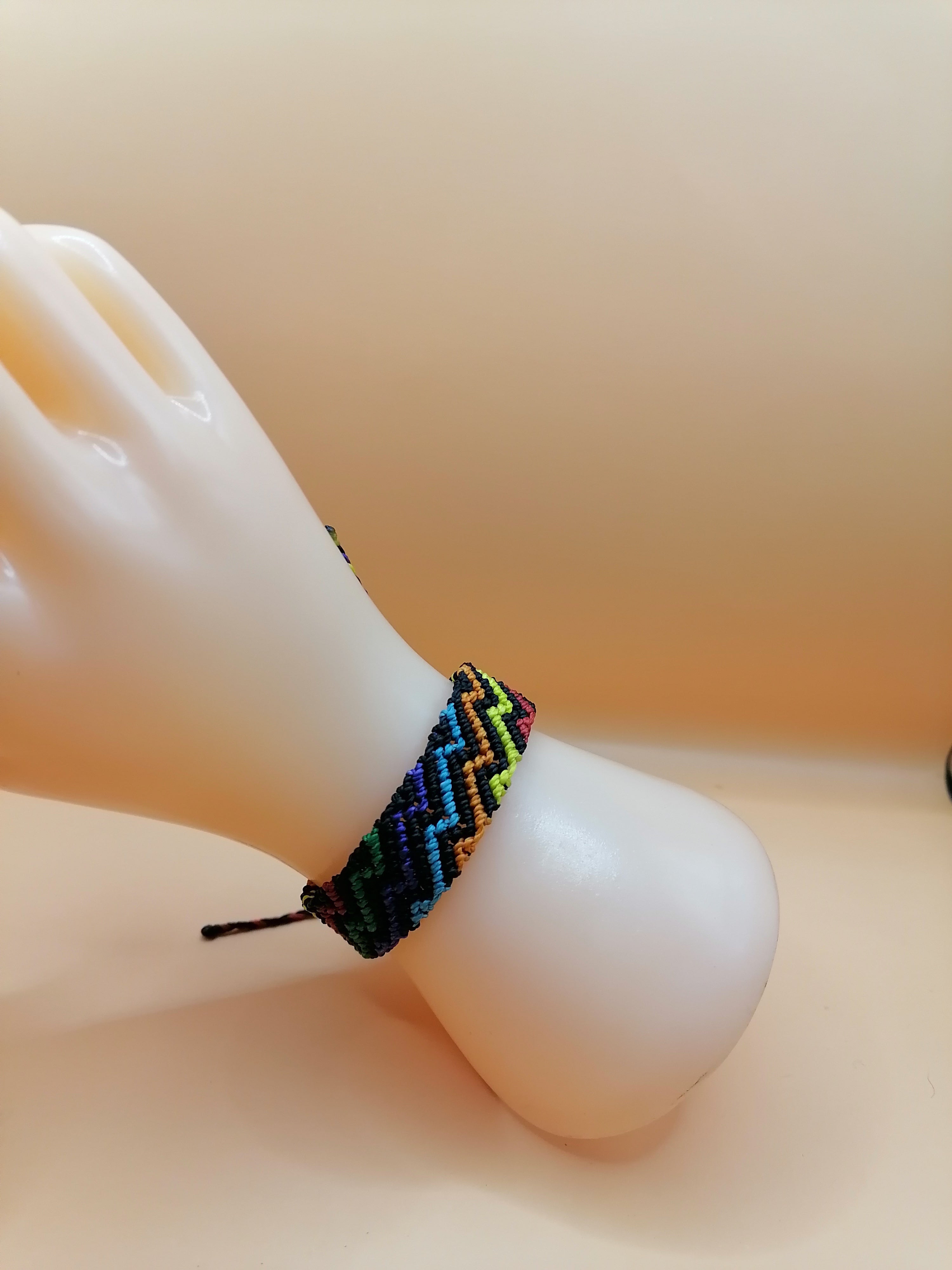 Macrame Rainbow LGBT Pride Bracelet Friendship Bracelet