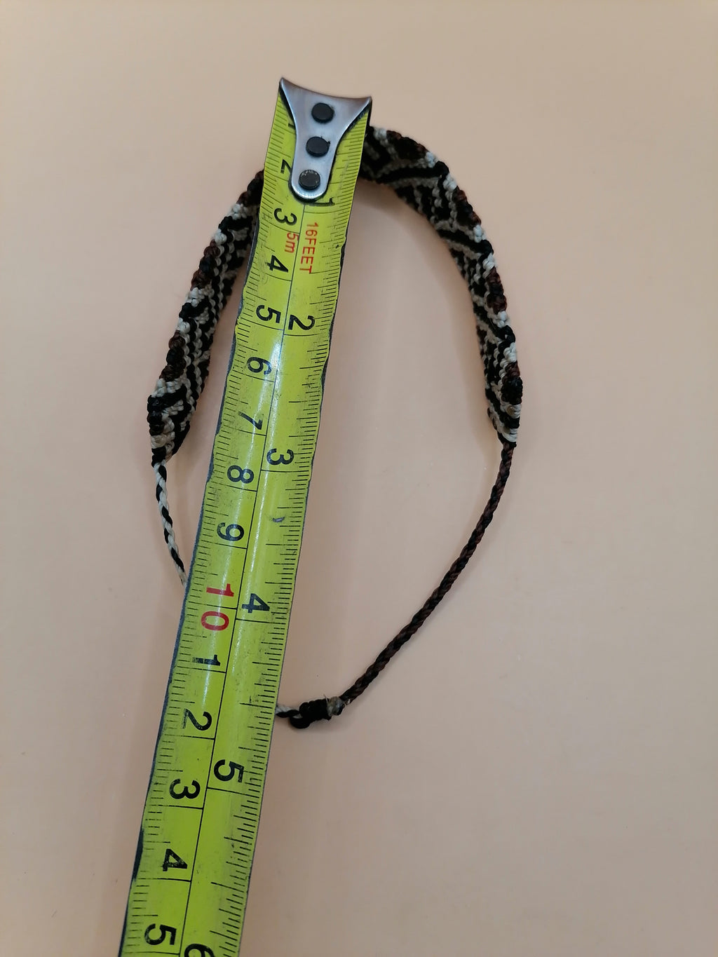 Handmade Macrame Bracelet with Geometric Greek Pattern