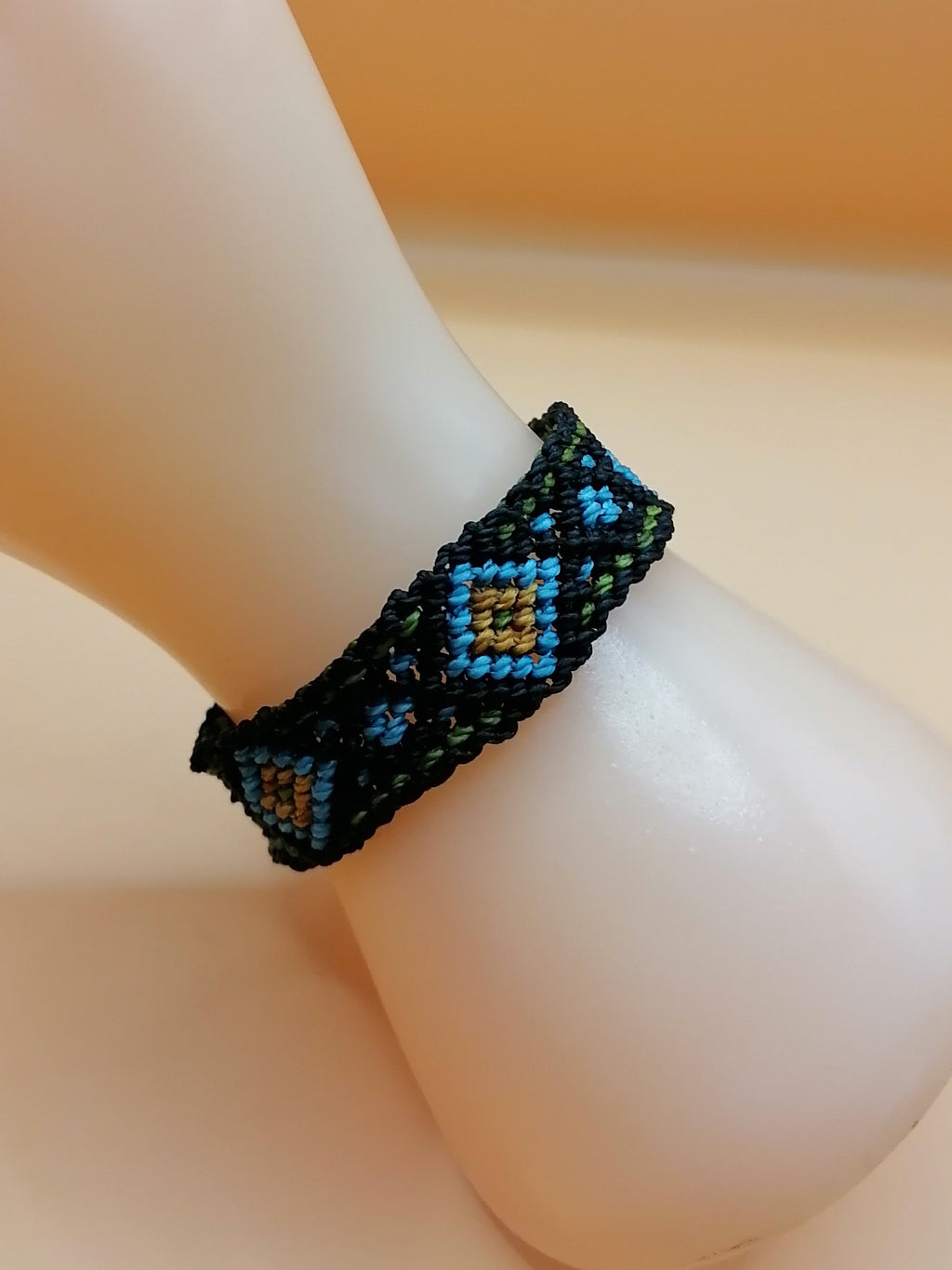 Geometric Macrame Bracelet Handwoven High Quality Thread
