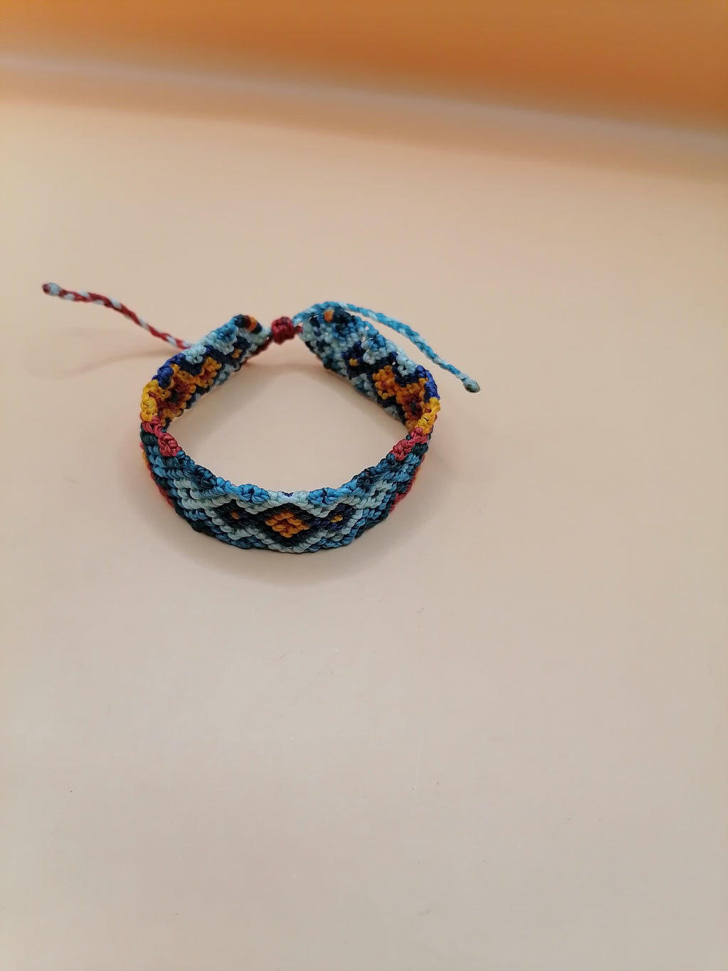 Geometric Hand-Woven Macrame Friendship Bracelet