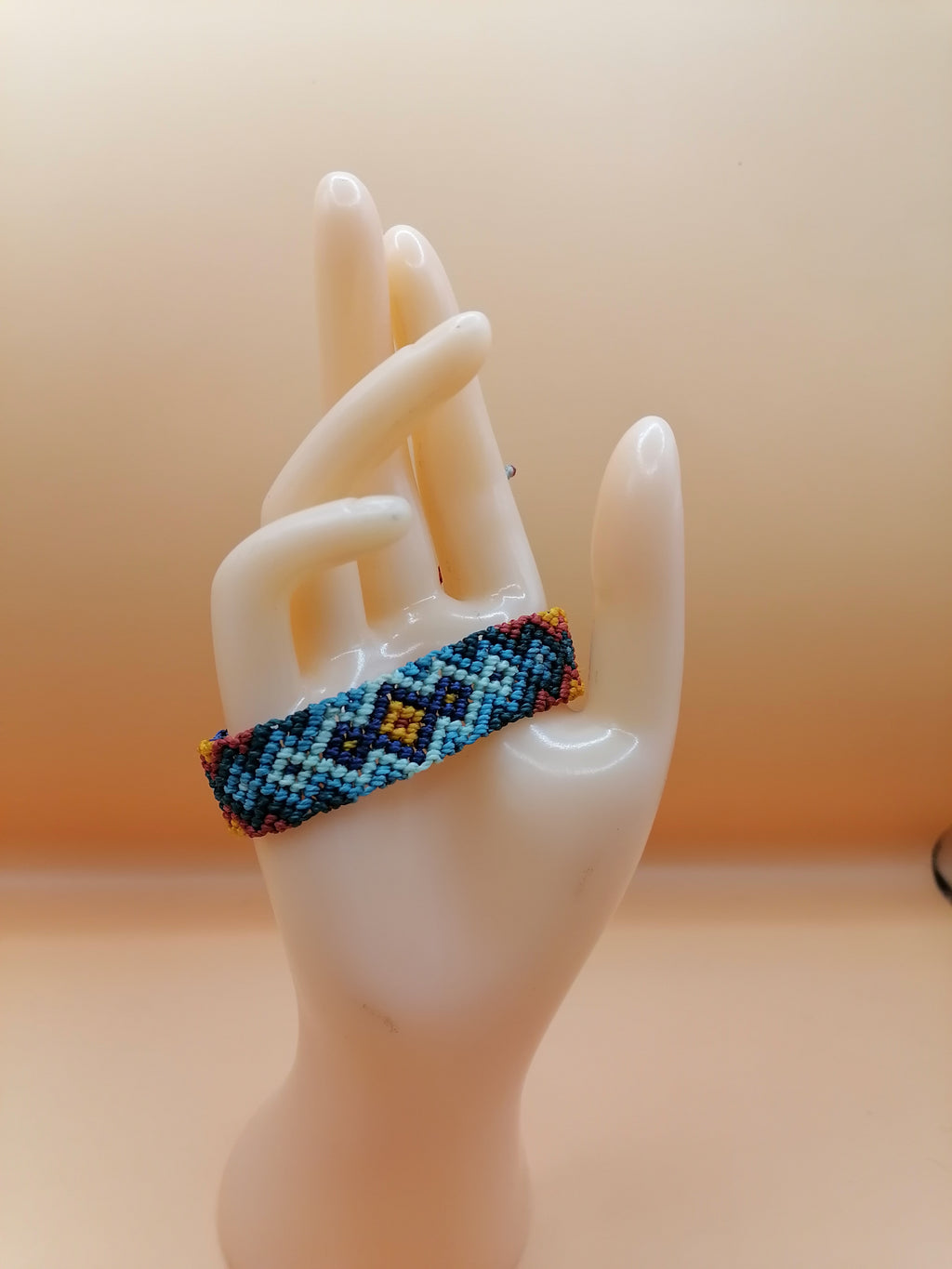 Geometric Hand-Woven Macrame Friendship Bracelet