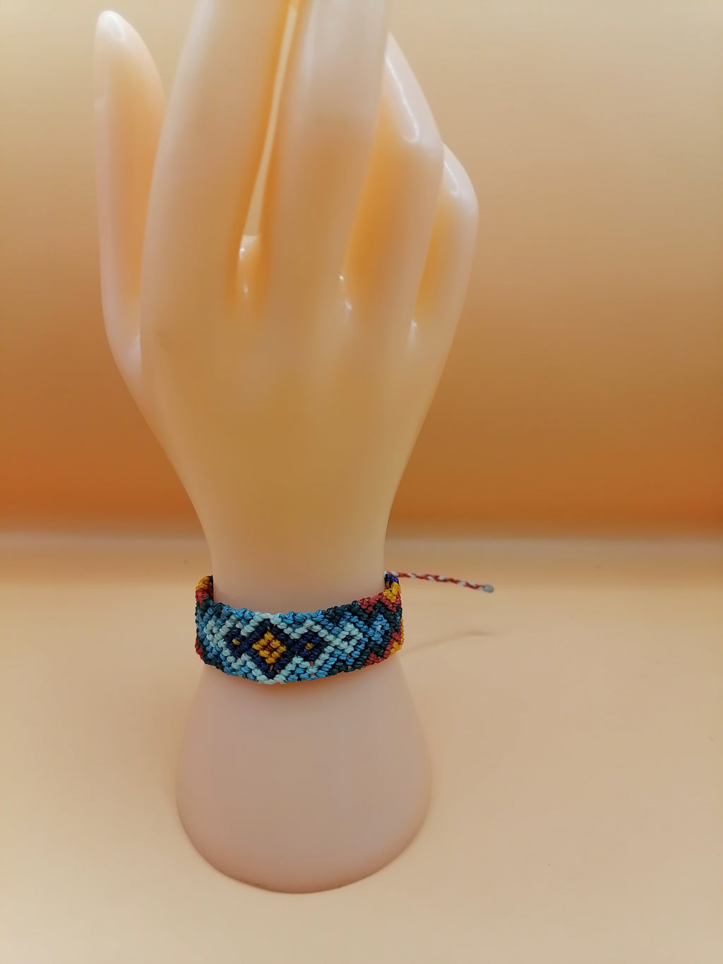 Geometric Hand-Woven Macrame Friendship Bracelet