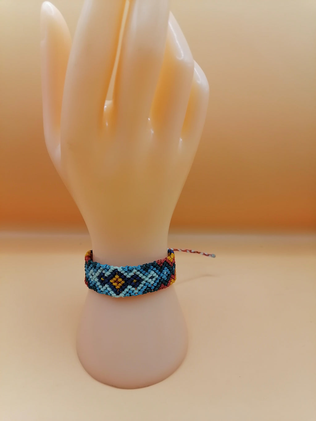 Geometric Hand-Woven Macrame Friendship Bracelet