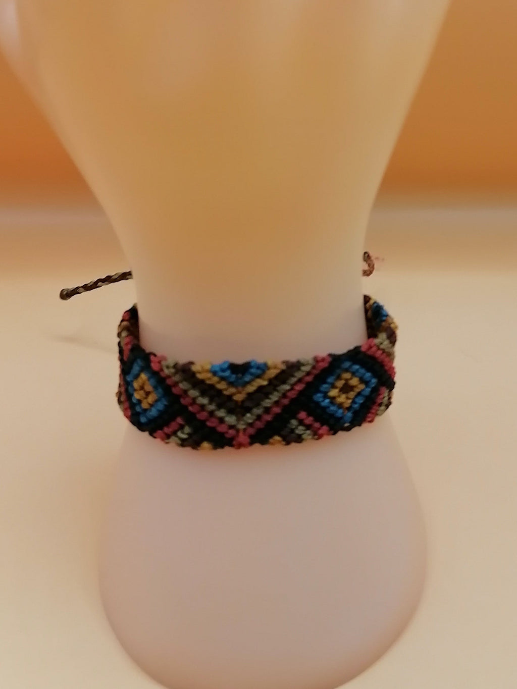 Geometric Macrame Bracelet Handmade Woven Peruvian Craft