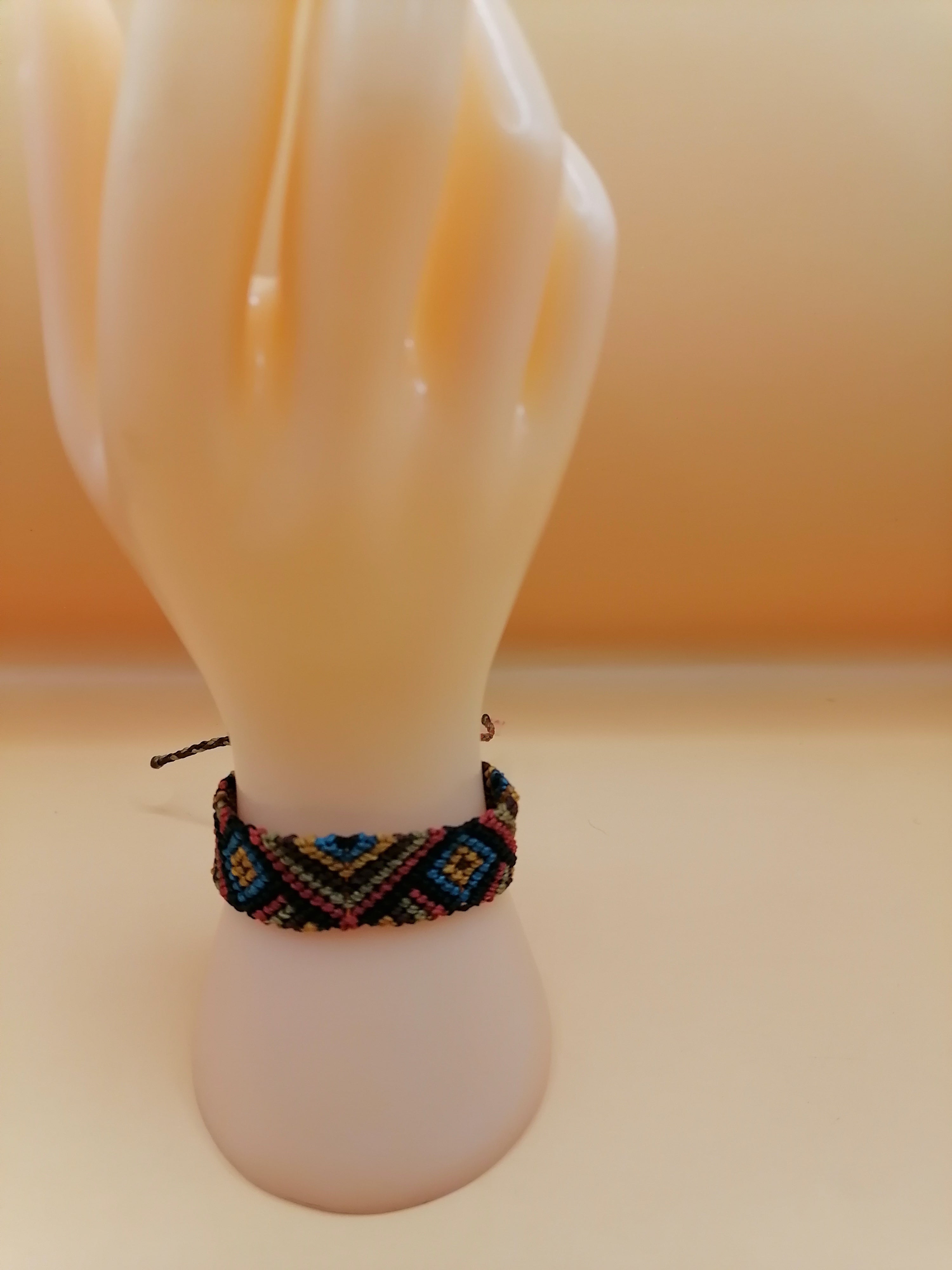 Geometric Macrame Bracelet Handmade Woven Peruvian Craft