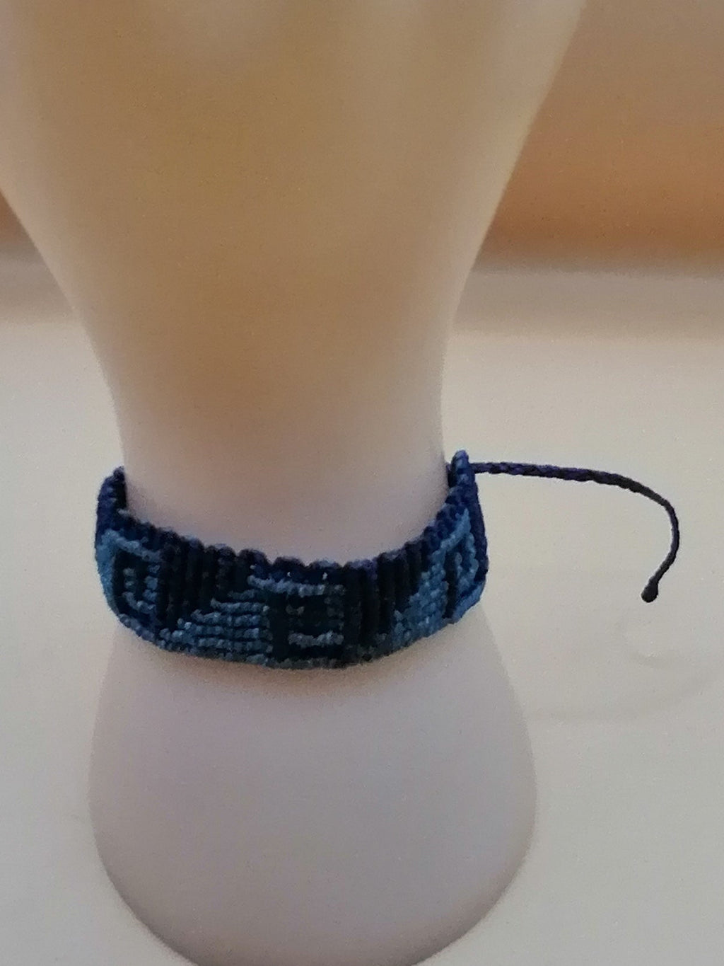 Handwoven Macrame Bracelet with Labyrinth Design - Peruvian Craft