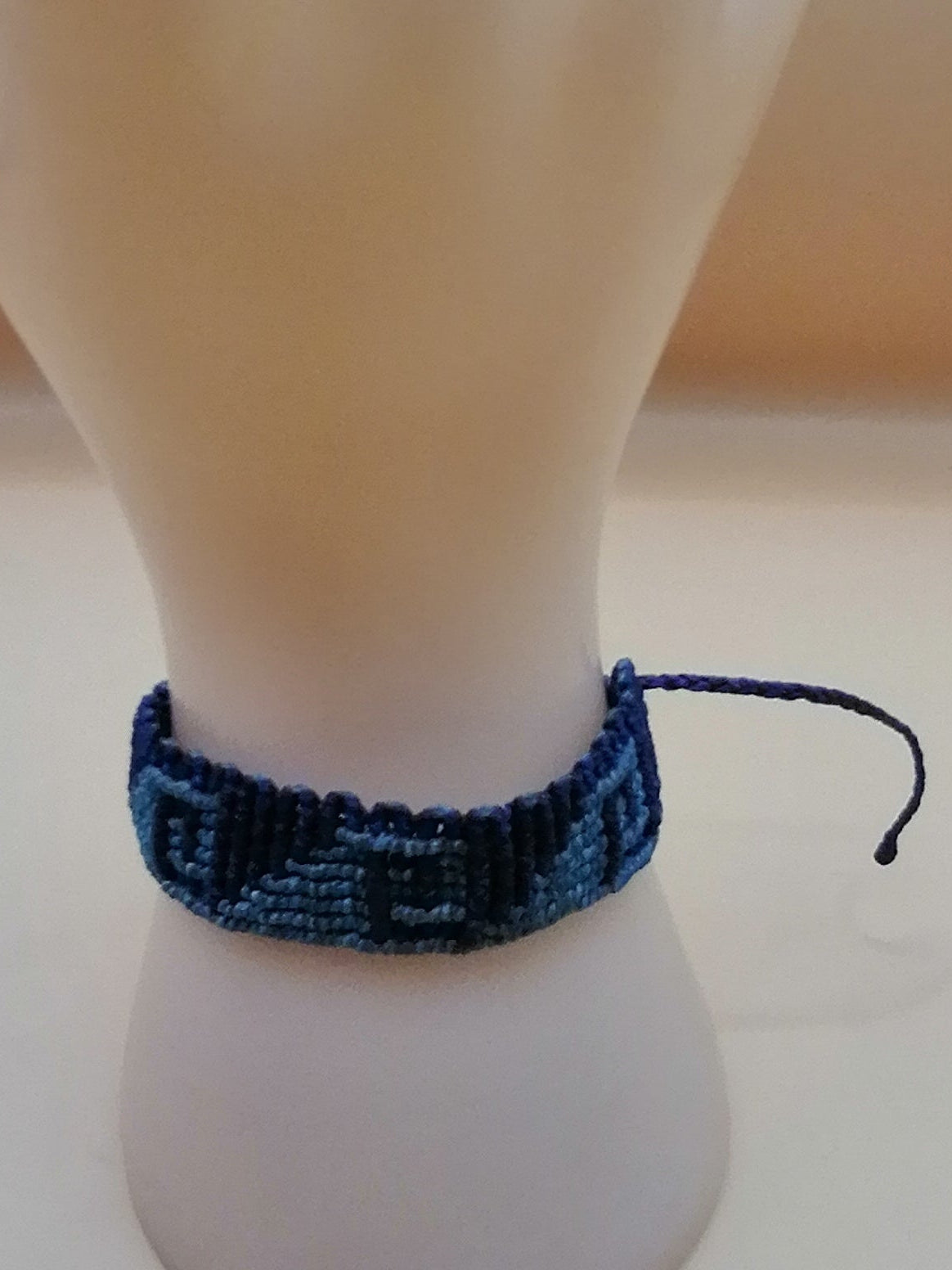 Handwoven Macrame Bracelet with Labyrinth Design - Peruvian Craft