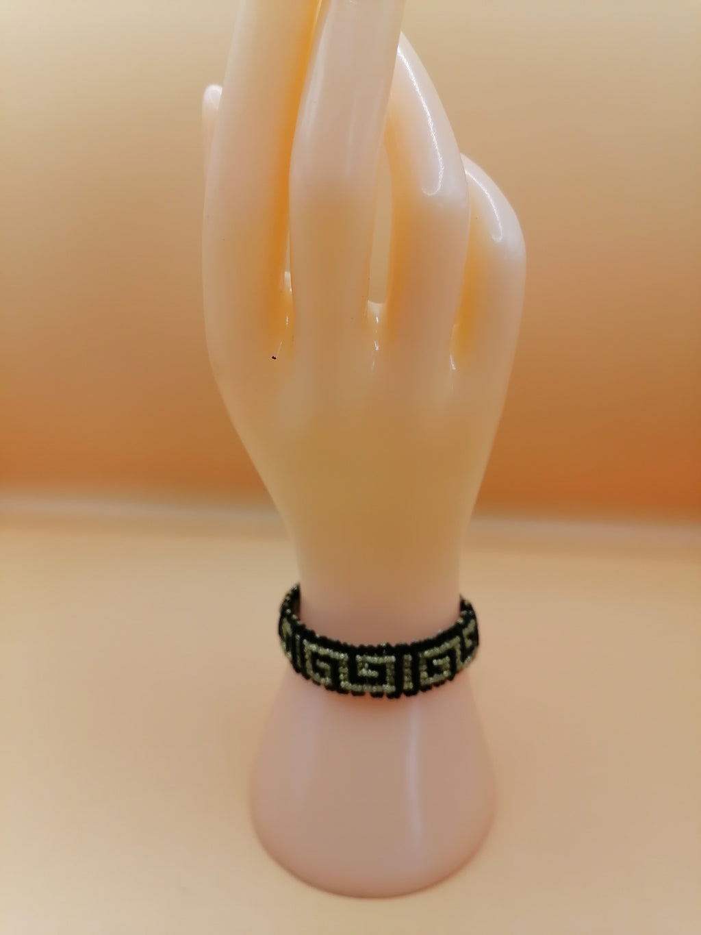 Andean Macrame Bracelet Sacred Labyrinth Pattern Design Cusco