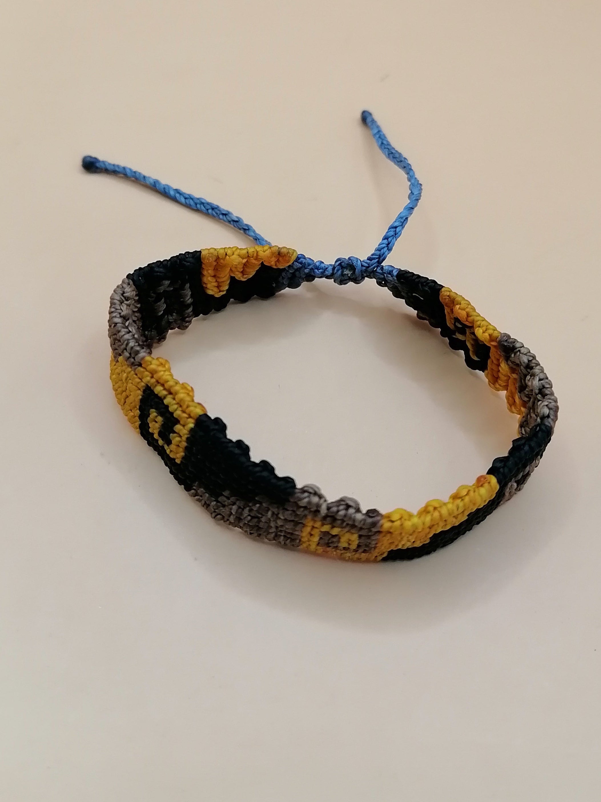 Handmade Geometric Macrame Maze Bracelet