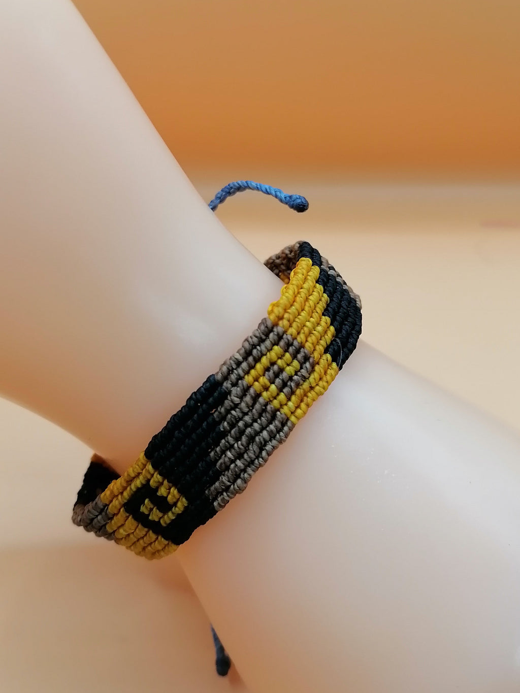 Handmade Geometric Macrame Maze Bracelet