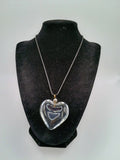 Heart Necklace Quartz Crystal Pendant Unisex