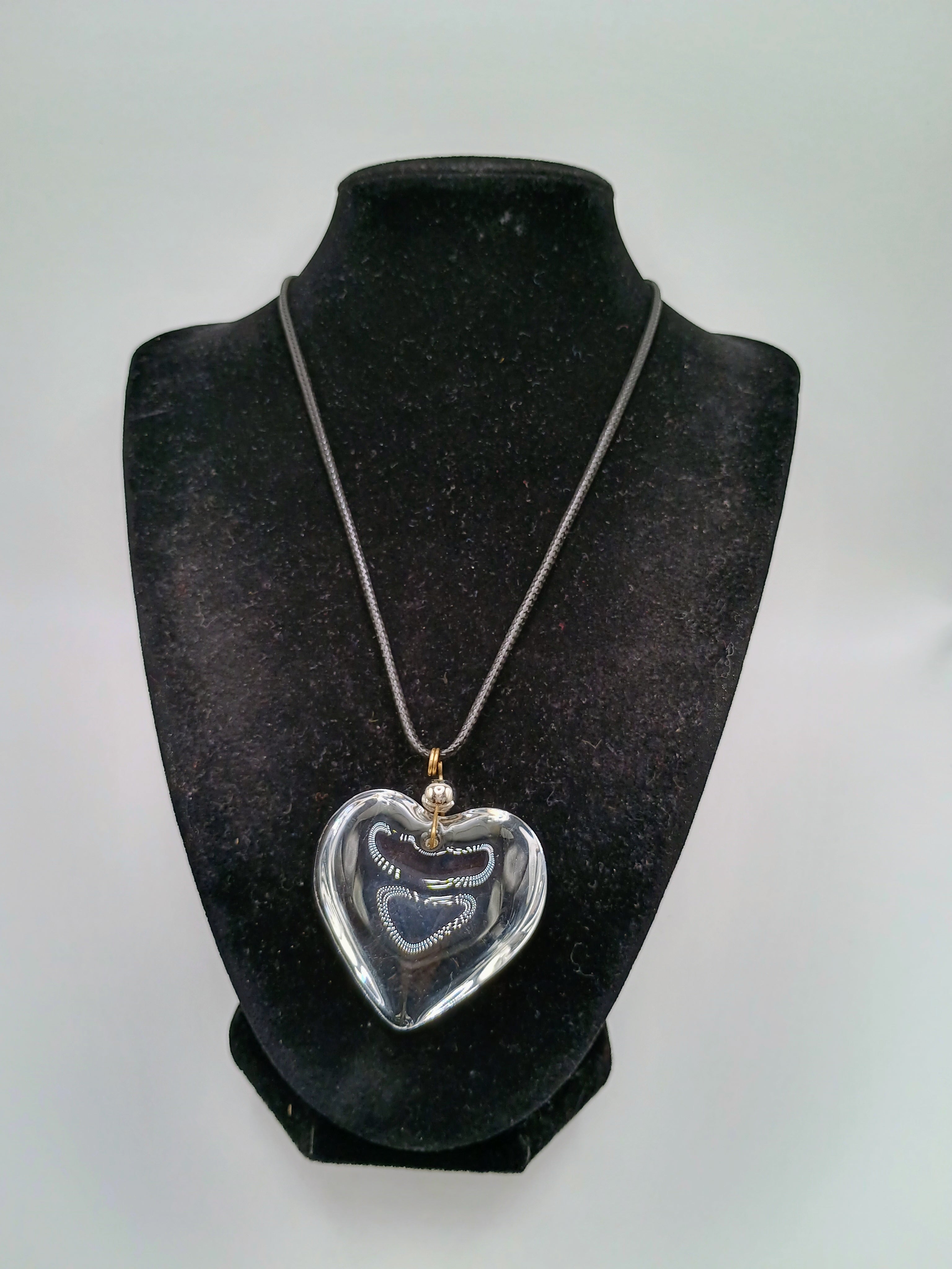 Heart Necklace Quartz Crystal Pendant Unisex