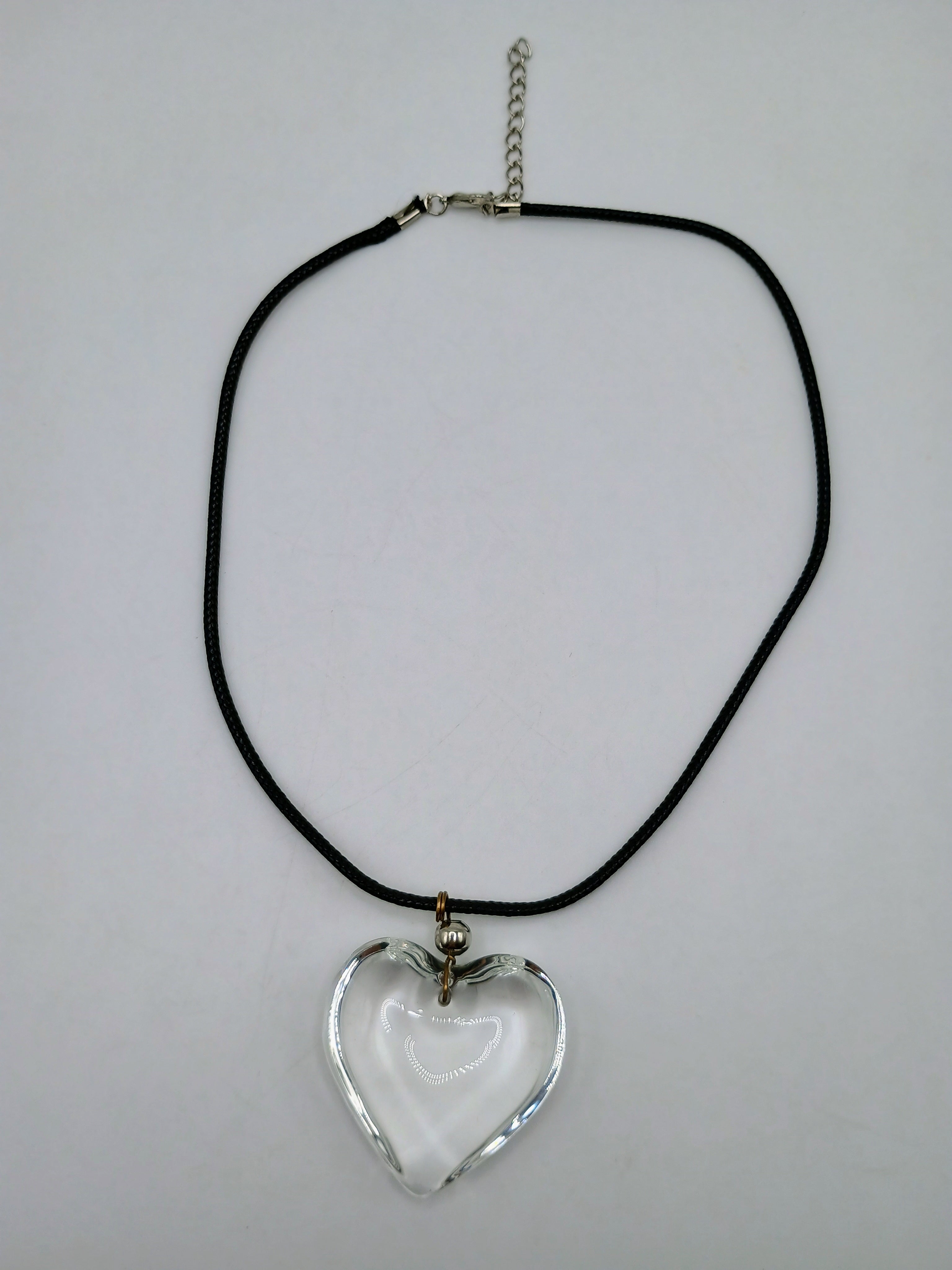 Heart Necklace Quartz Crystal Pendant Unisex