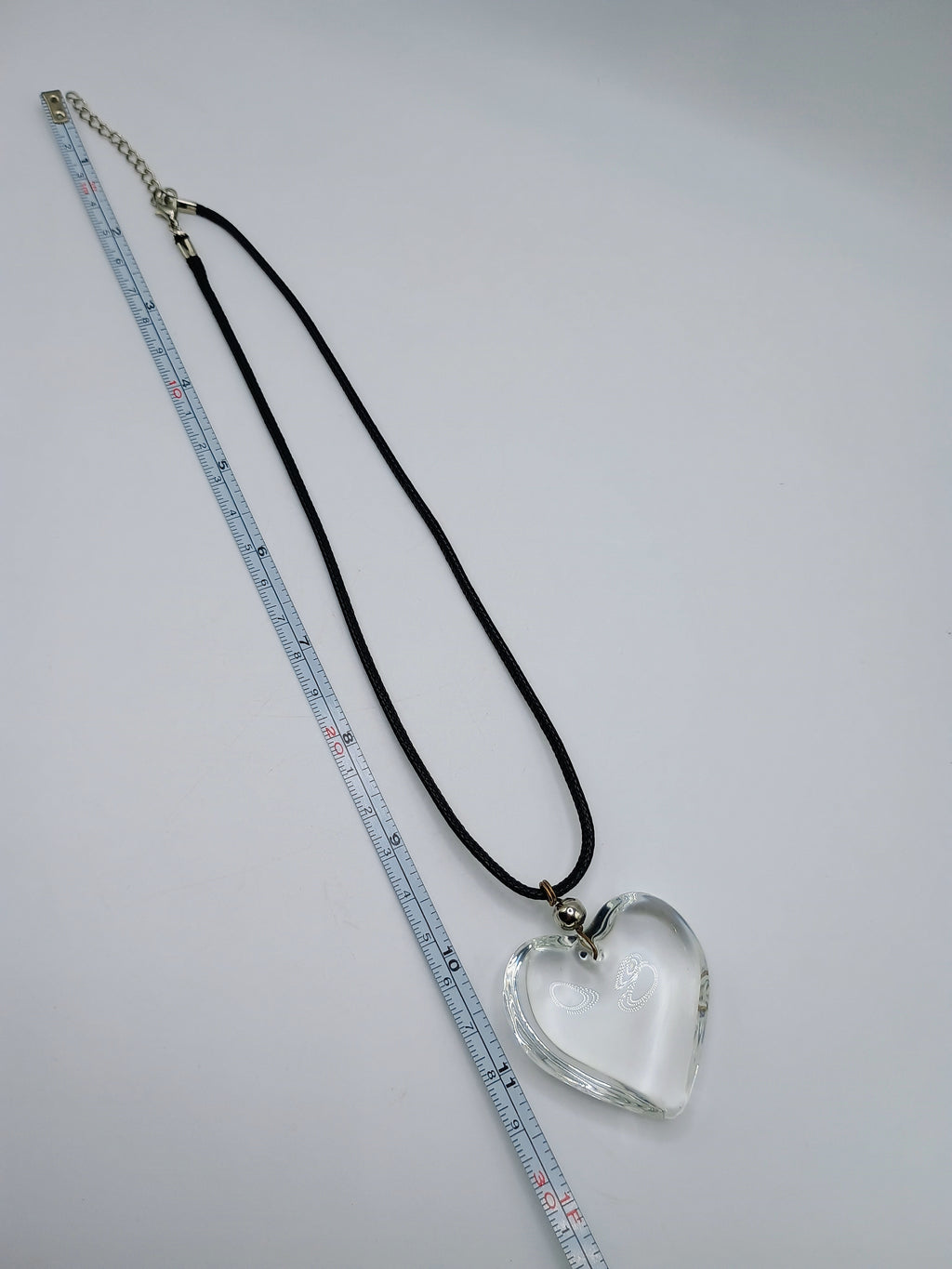 Heart Necklace Quartz Crystal Pendant Unisex