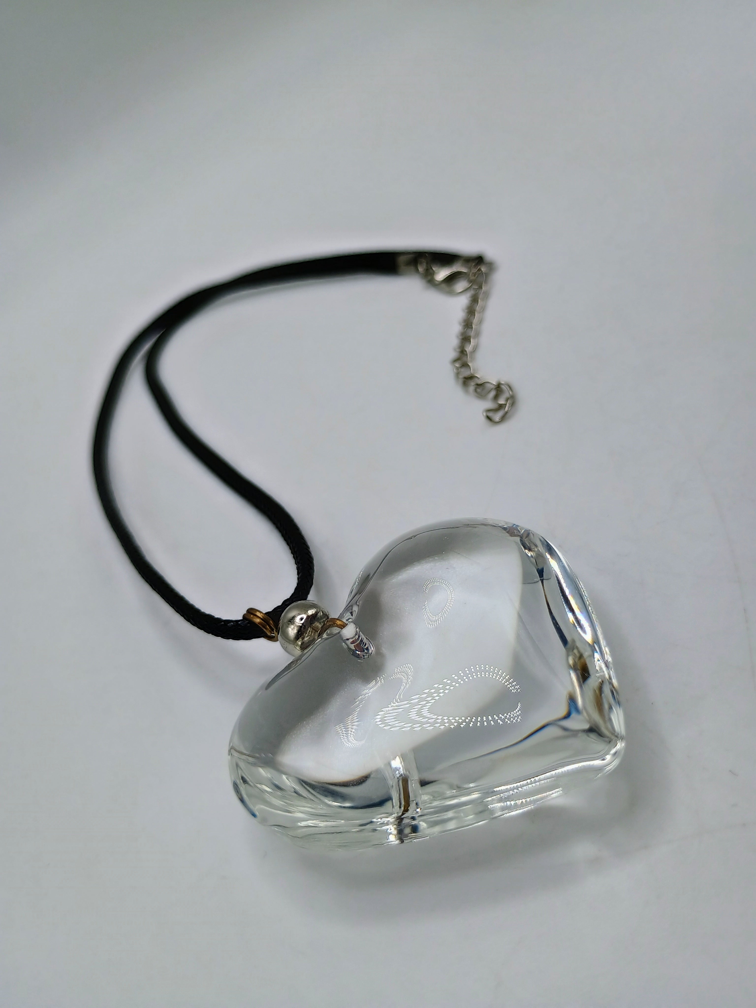 Heart Necklace Quartz Crystal Pendant Unisex