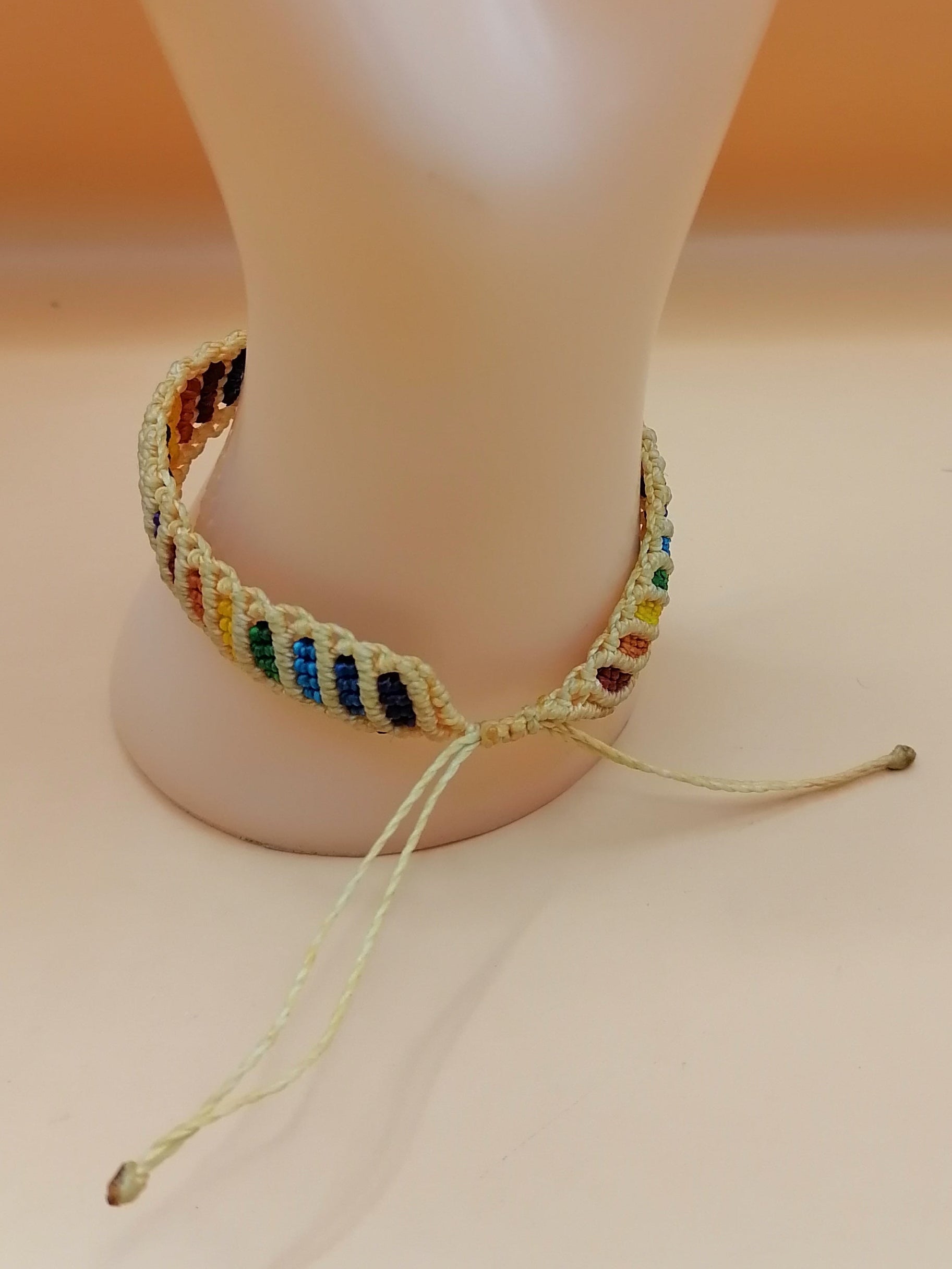 High Quality Hand-Woven Colorful Macrame Bracelet