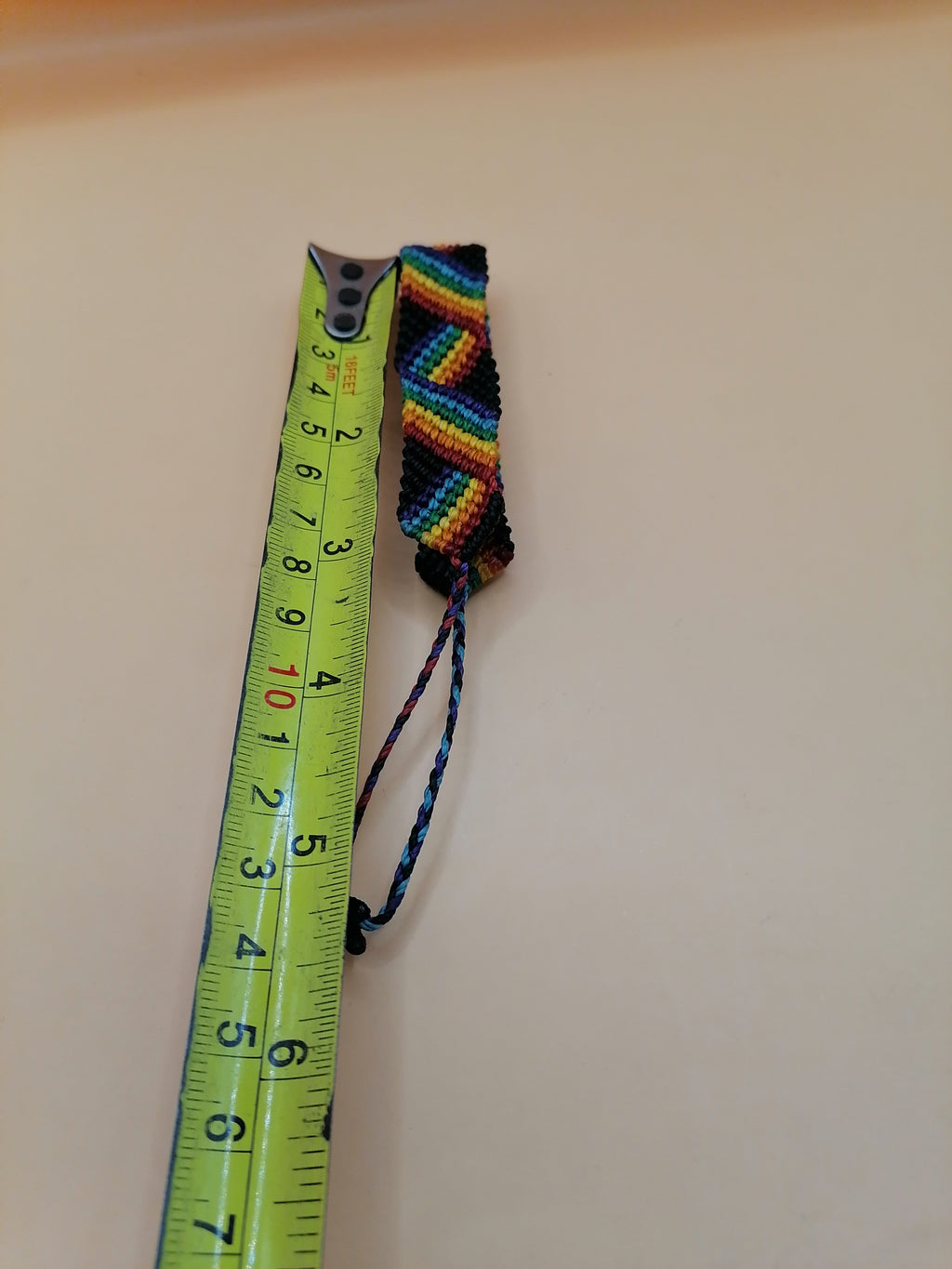 LGBTQ Rainbow Macrame Bracelet Handmade Show Your Pride